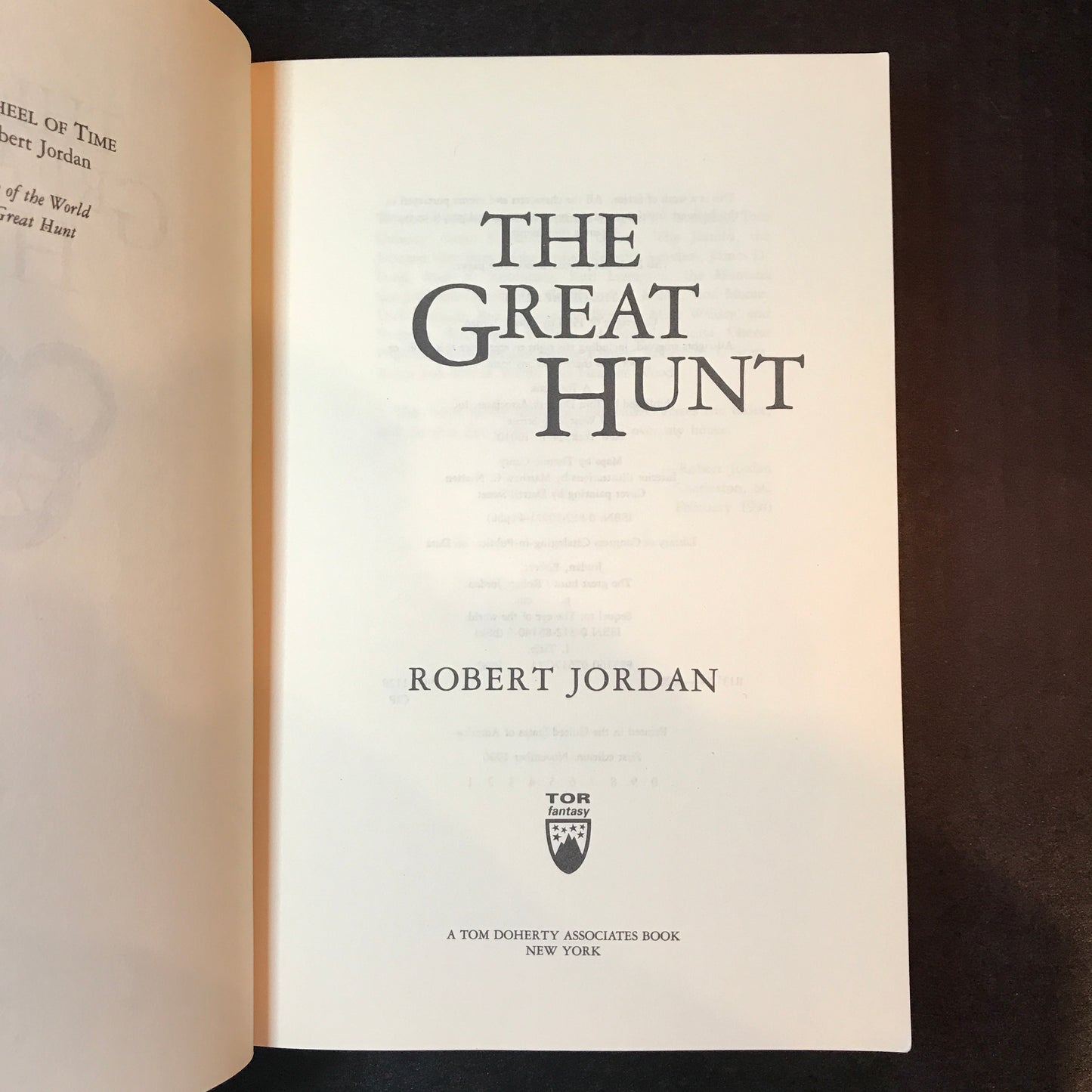 The Great Hunt - Robert Jordan - 1st Thus - 1990