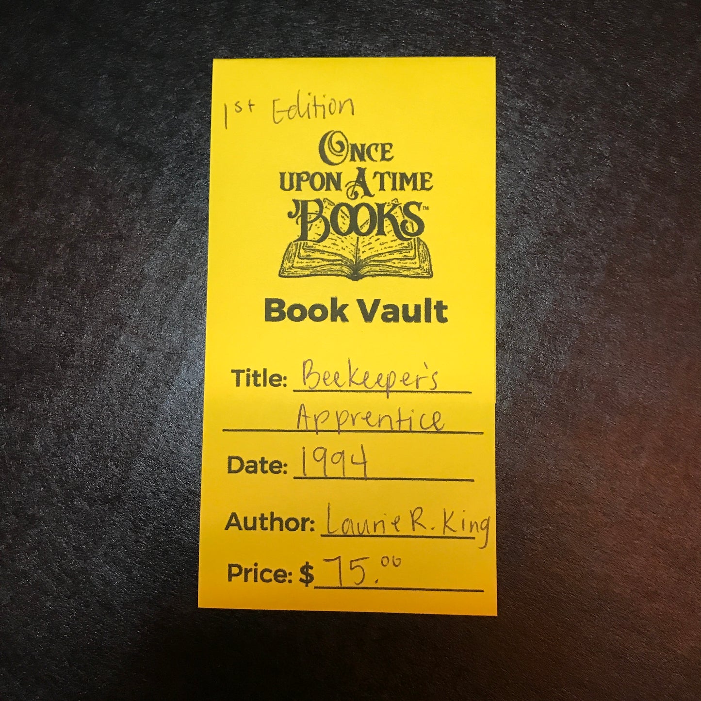 The Beekeeper's Apprentice - Laurie R. King - 1st Edition - 1994