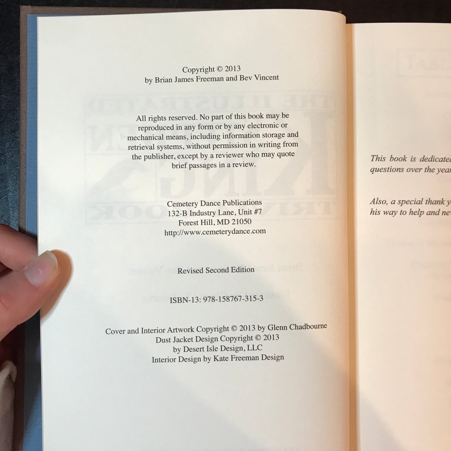 The Illustrated Stephen King Trivia Book - Brian James Freeman & Bev Vincent - Signed - 1st Thus - 2013