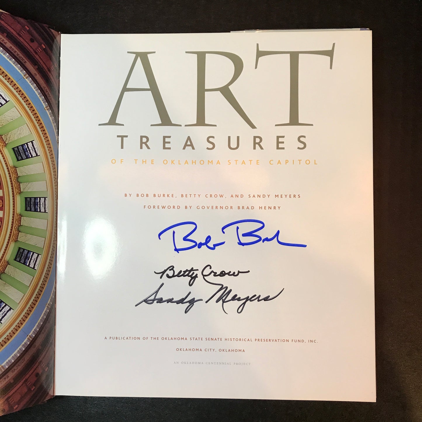 Art Treasures of the Oklahoma State Capital - Bob Burke, Betty Crow, & Sandy Meyers - Signed - 2003