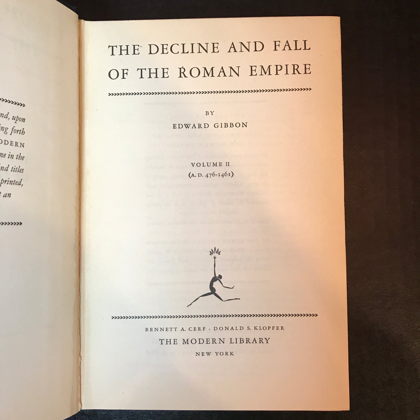 The Decline and Fall of the Roman Empire - Edward Gibbon - 2 Volumes - c. 1930's