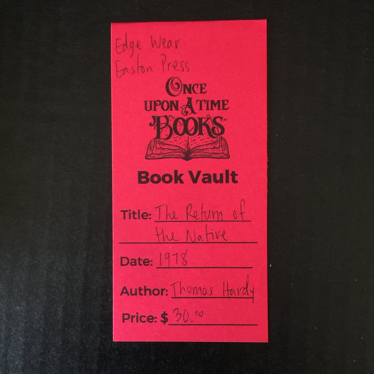 The Return of the Native - Thomas Hardy - Easton Press - 1978