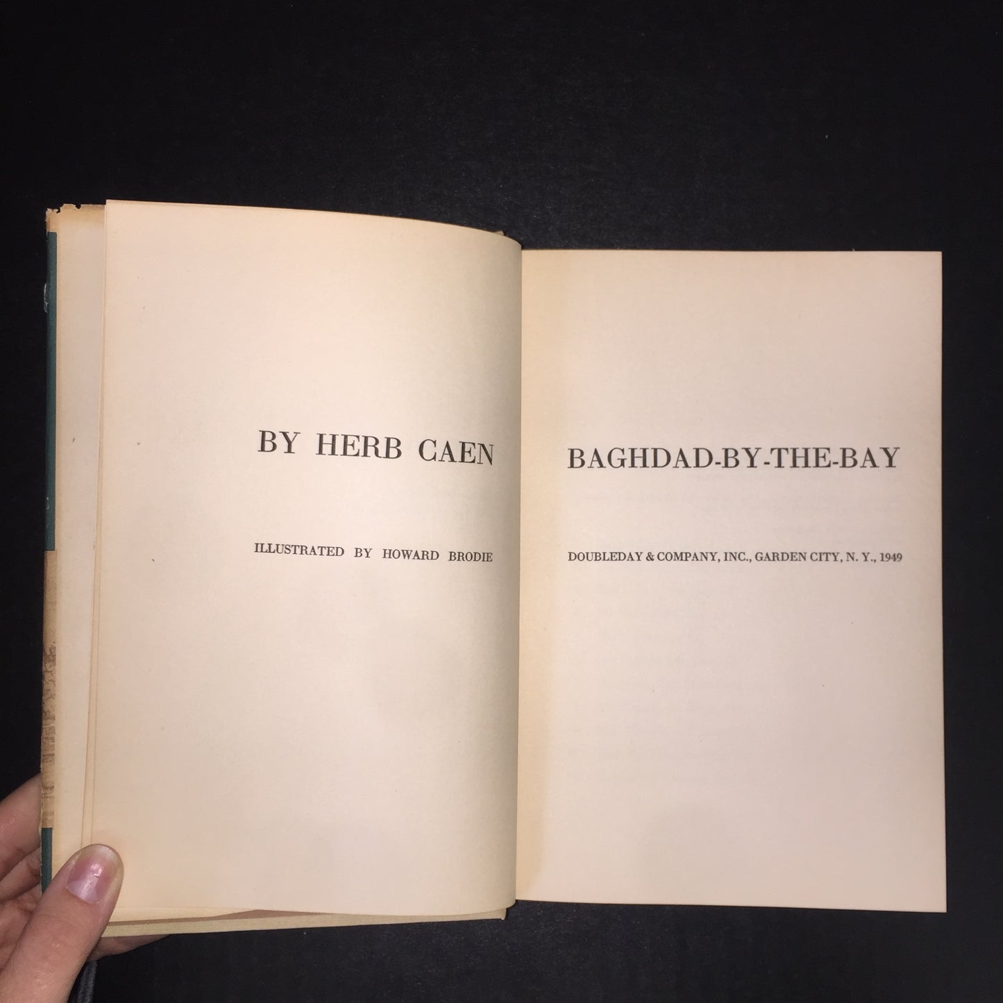 Baghdad By the Bay - Herb Caen - 1st Edition - Signed - 1949