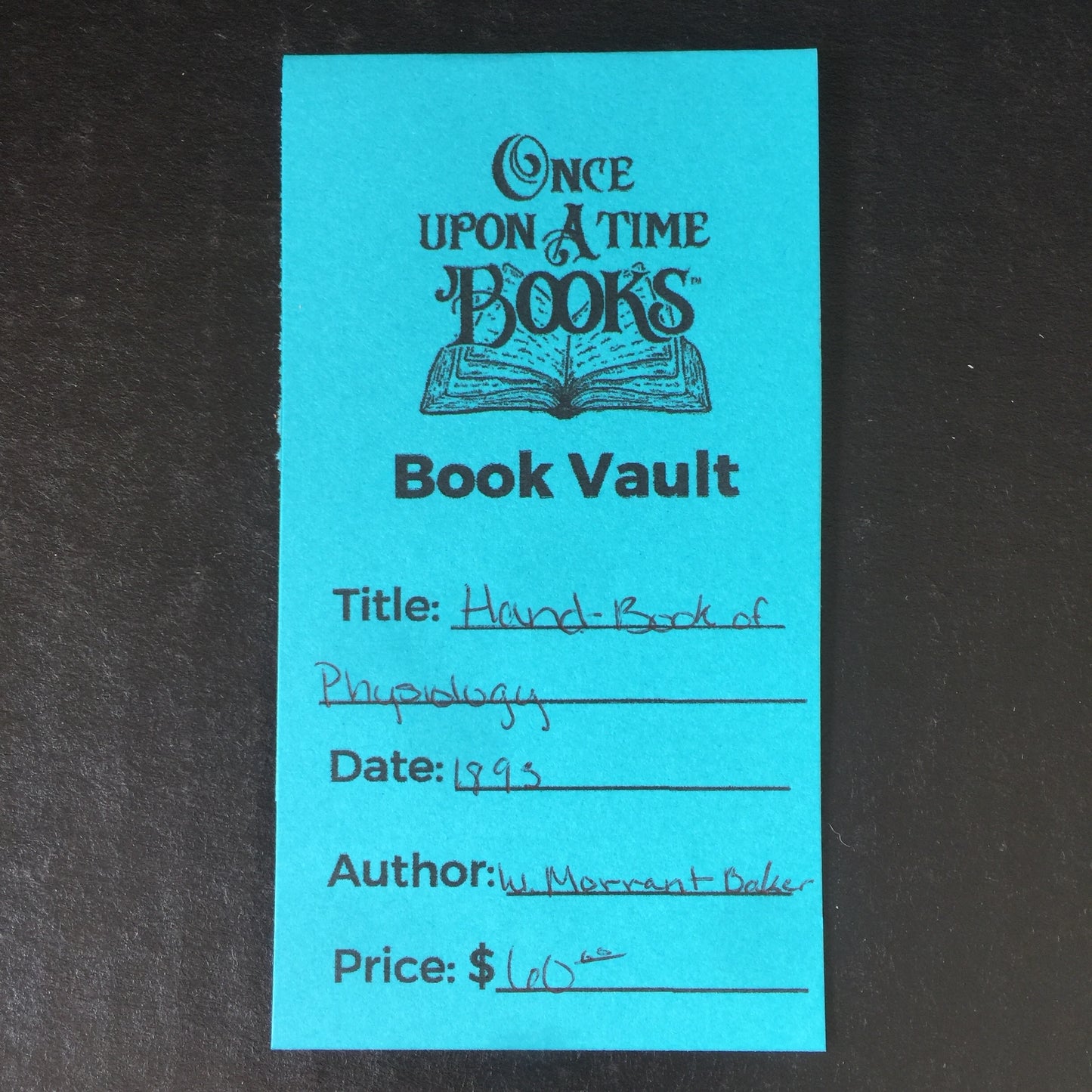 Hand-Book of Physiology - W. Morrant Baker - 1893