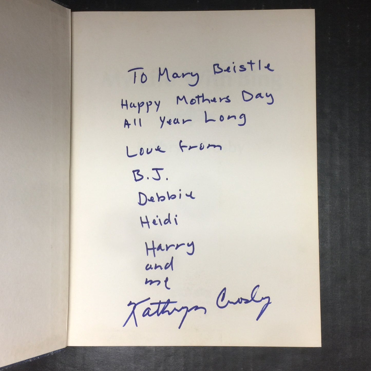 My Life With Bing - Kathryn Crosby - Inscribed by Author - 1983