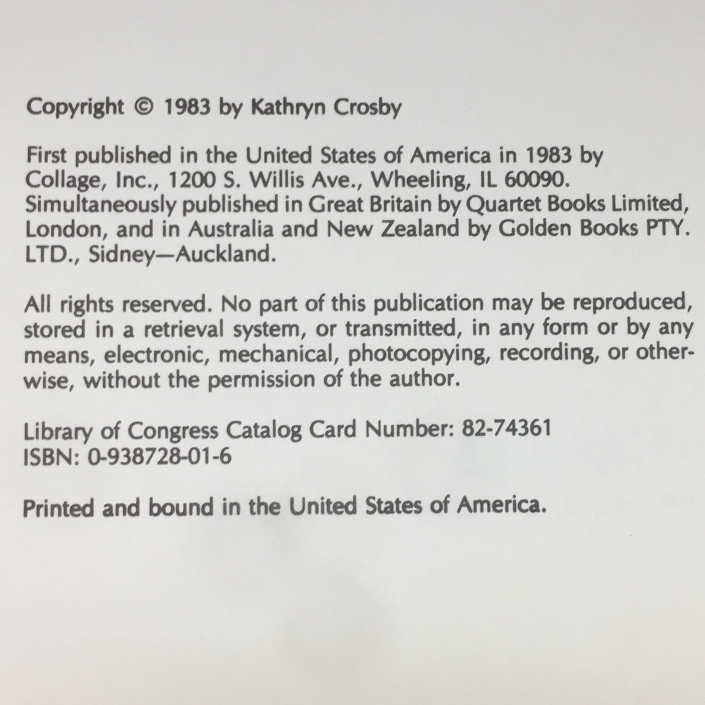 My Life With Bing - Kathryn Crosby - Inscribed by Author - 1983