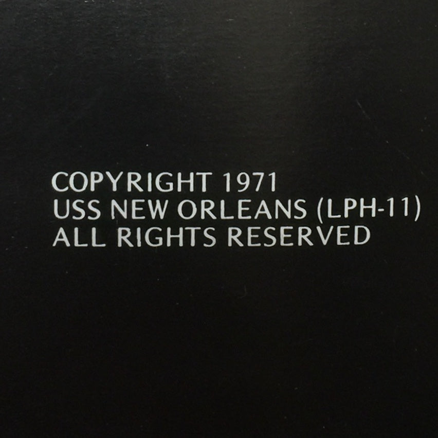 Apollo 14 The Moon Book - USS New Orleans - Very Scarce - 1971