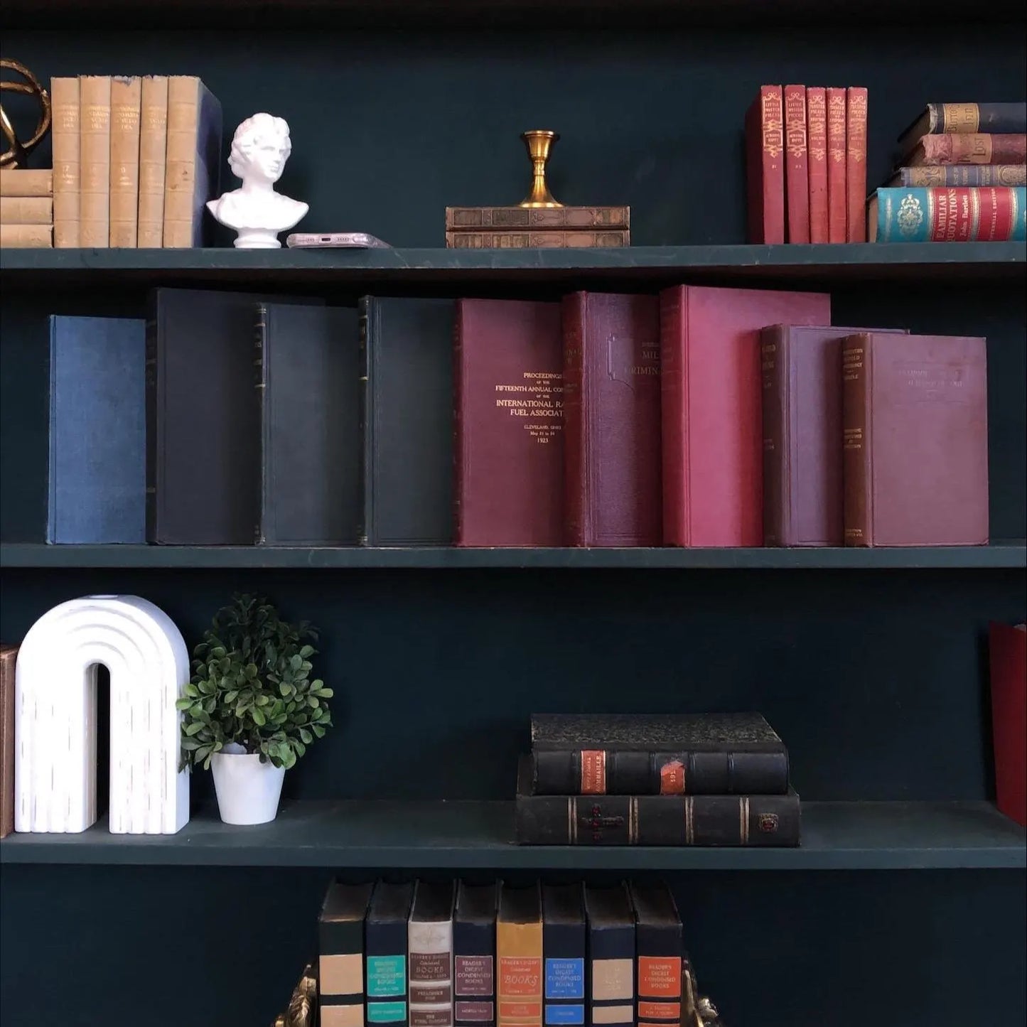 Decorative Mixed Non-Fiction Books by the Foot: Display Bundle - 9 Hardcover Books