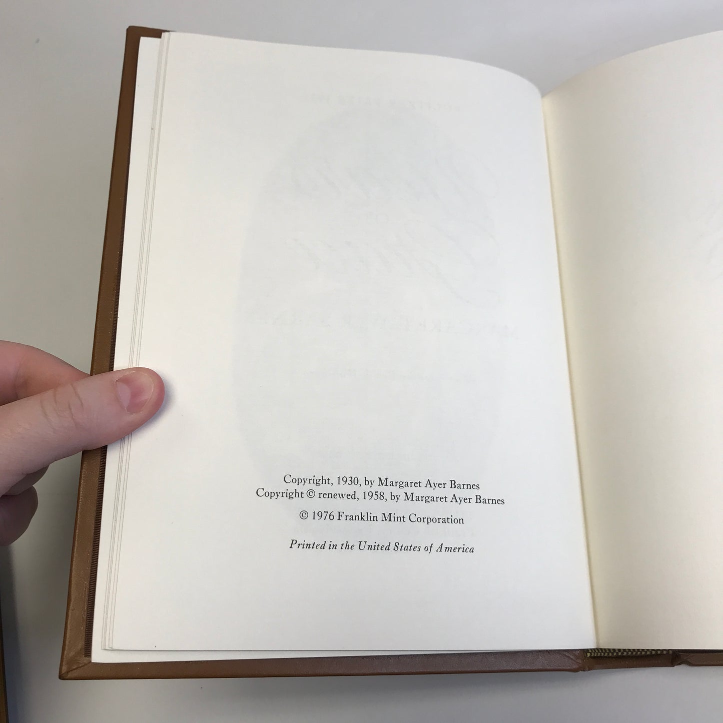 Years of Grace - Margaret Ayer Barnes - Franklin Library - 1976