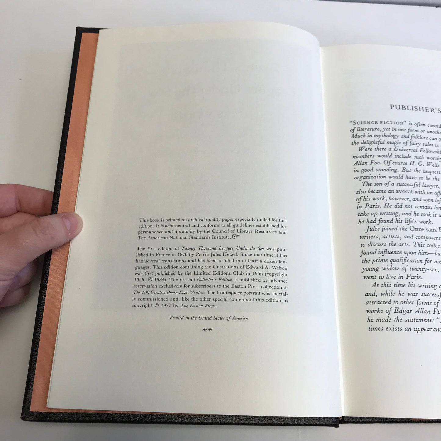 Twenty Thousand Leagues Under the Sea - Jules Verne - Easton Press - 1977