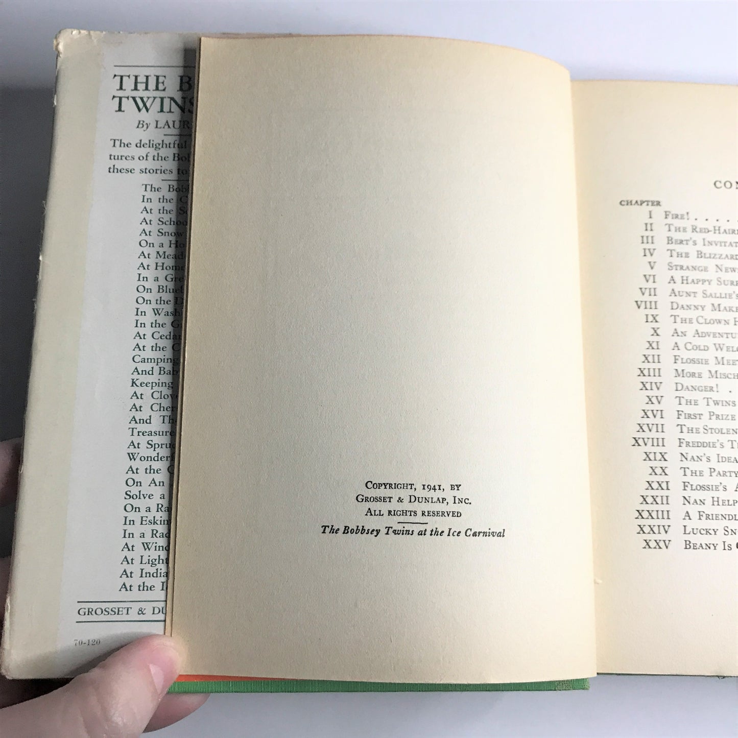 The Bobbsey Twins at the Ice Carnival - Laura Lee Hope - First Edition - 1941