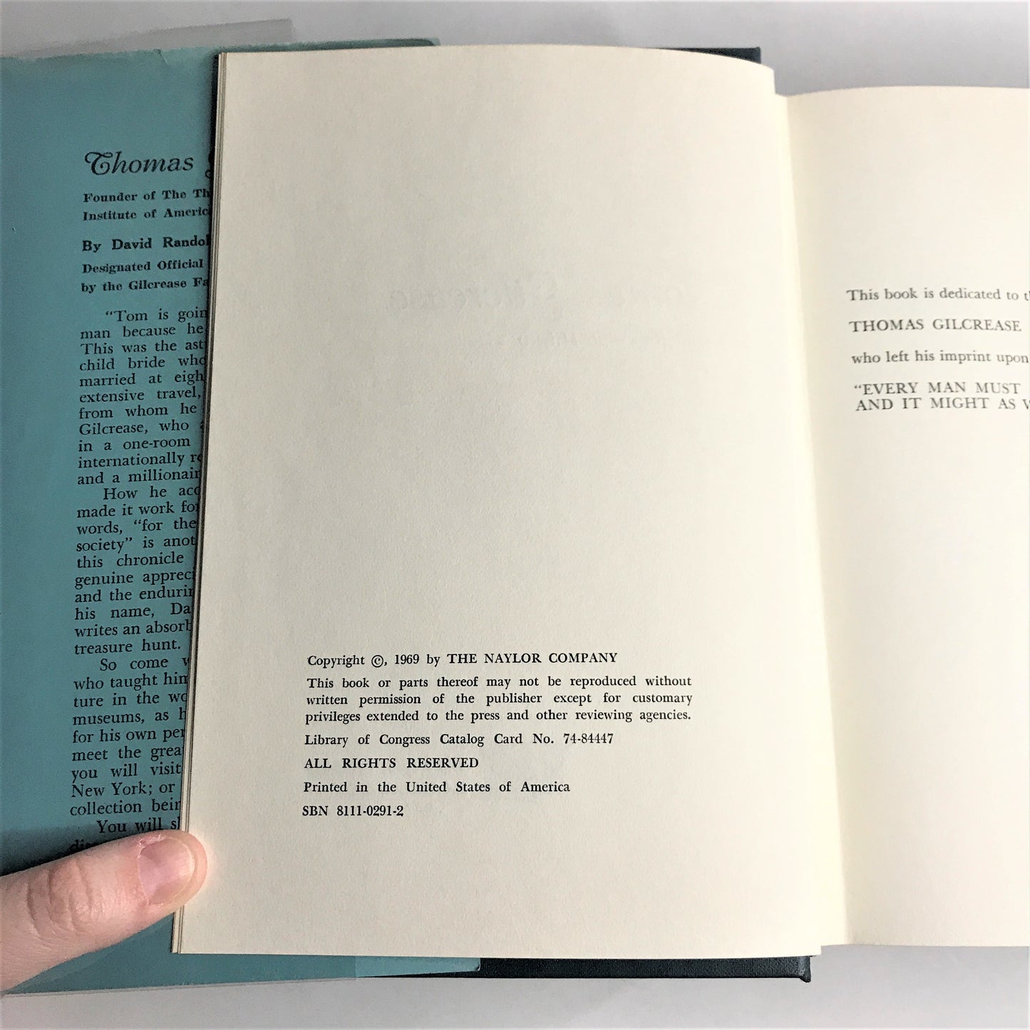 Thomas Gilcrease - David R. Milsten - Signed - 1969