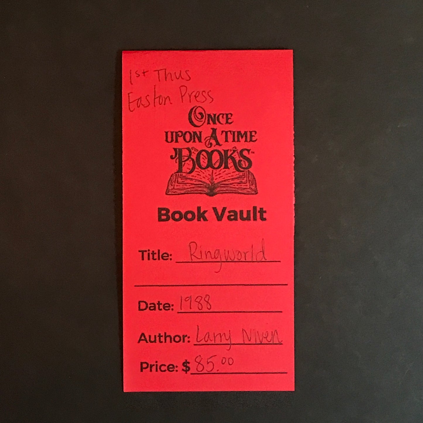 Ringworld - Larry Niven - 1st Thus - Easton Press - 1988