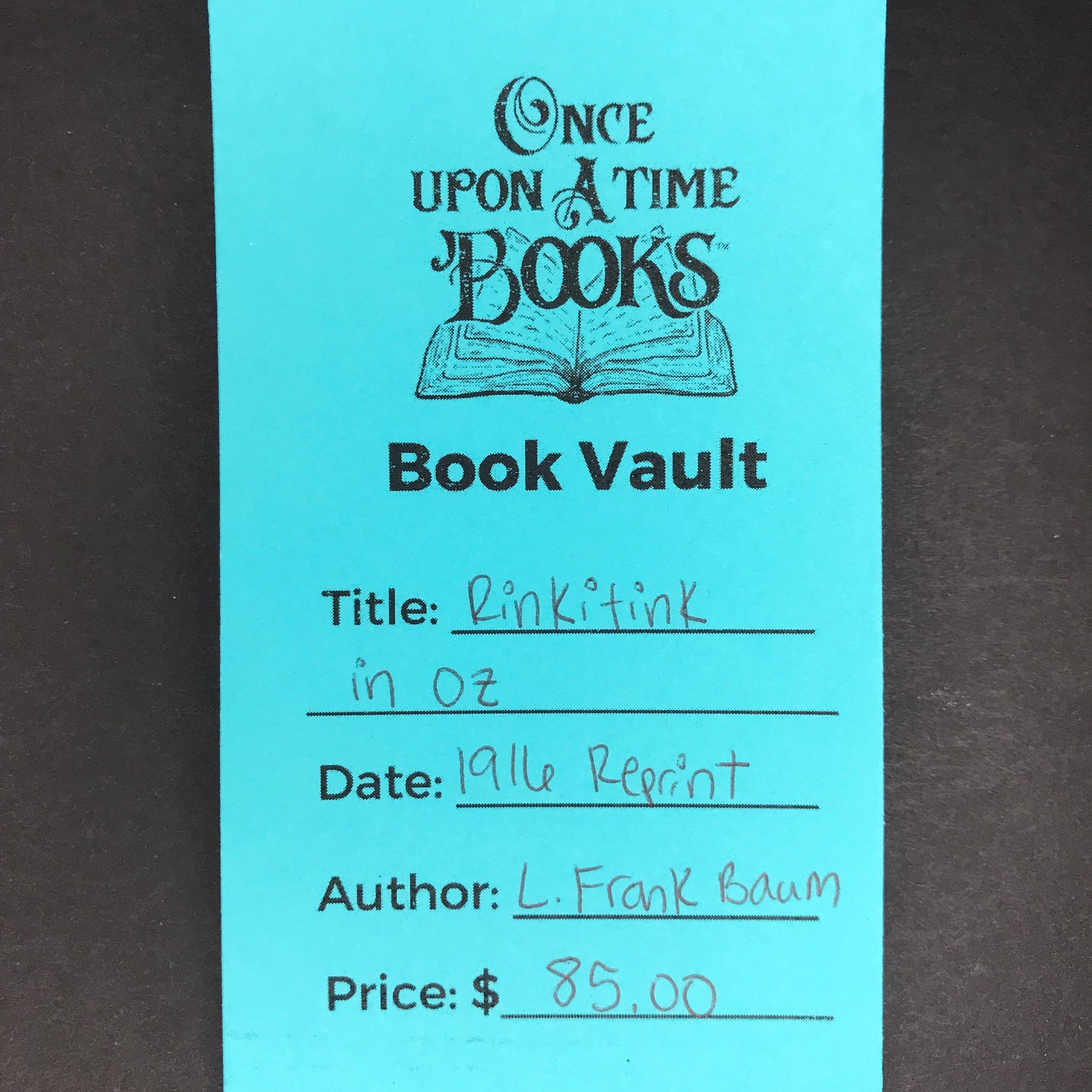 Rinkitink in Oz - L. Frank Baum - 1916 Reprint