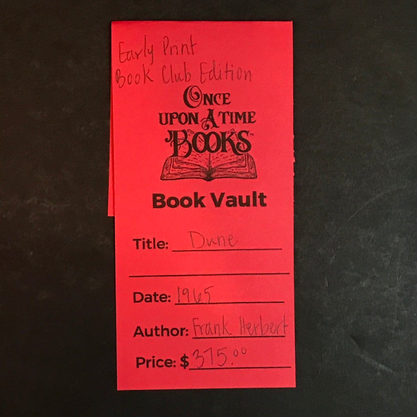 Dune - Frank Herbert - Book Club Edition - Early Print - 1965