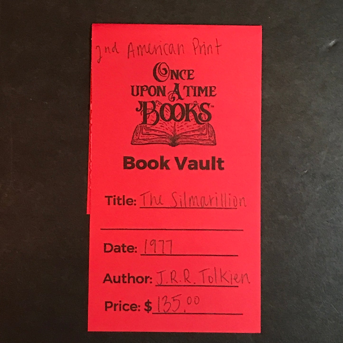 The Silmarillion - J. R. R. Tolkien - 2nd American Print - 1977