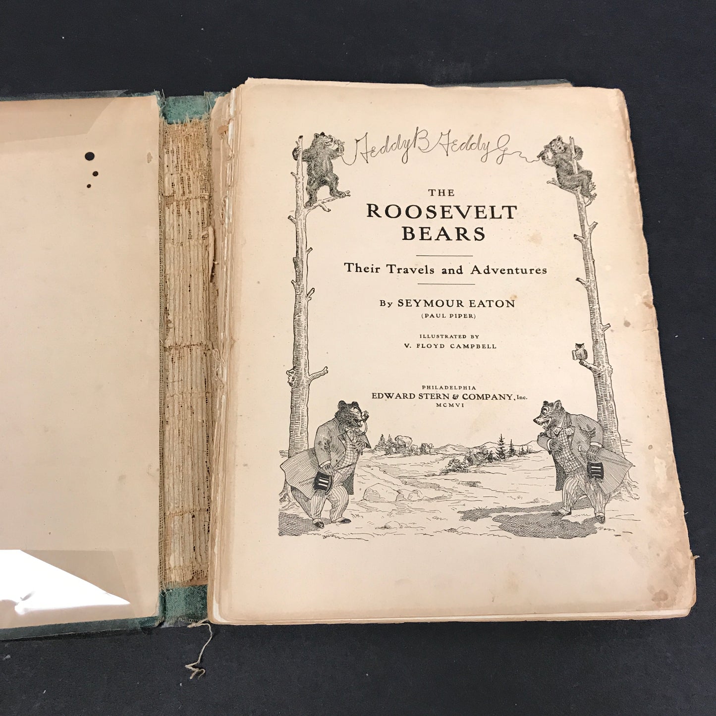 The Roosevelt Bears, Their Travels and Adventures - Seymour Eaton - 1st Edition - 1906