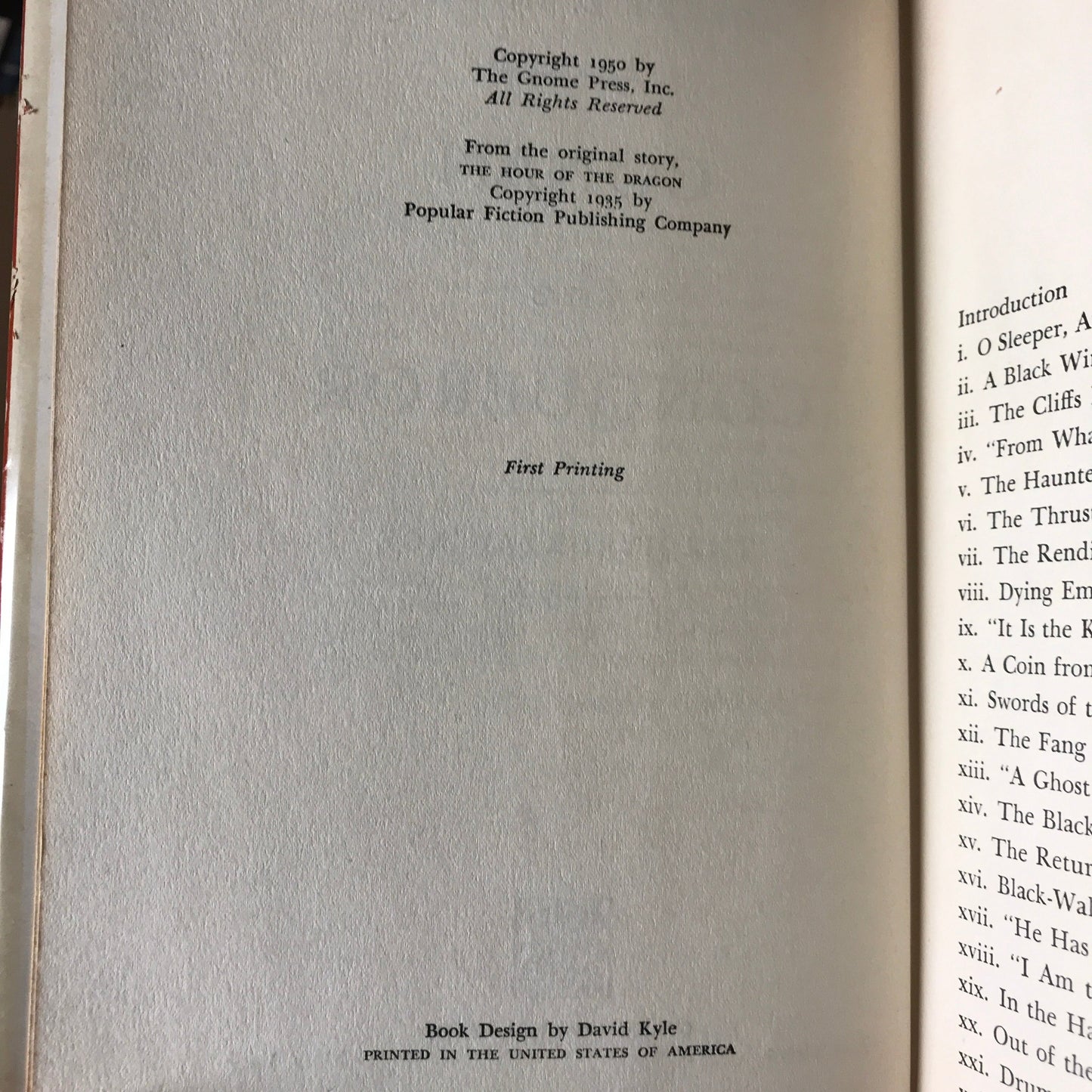 Conan The Conqueror - Robert E. Howard - First Edition - 1950
