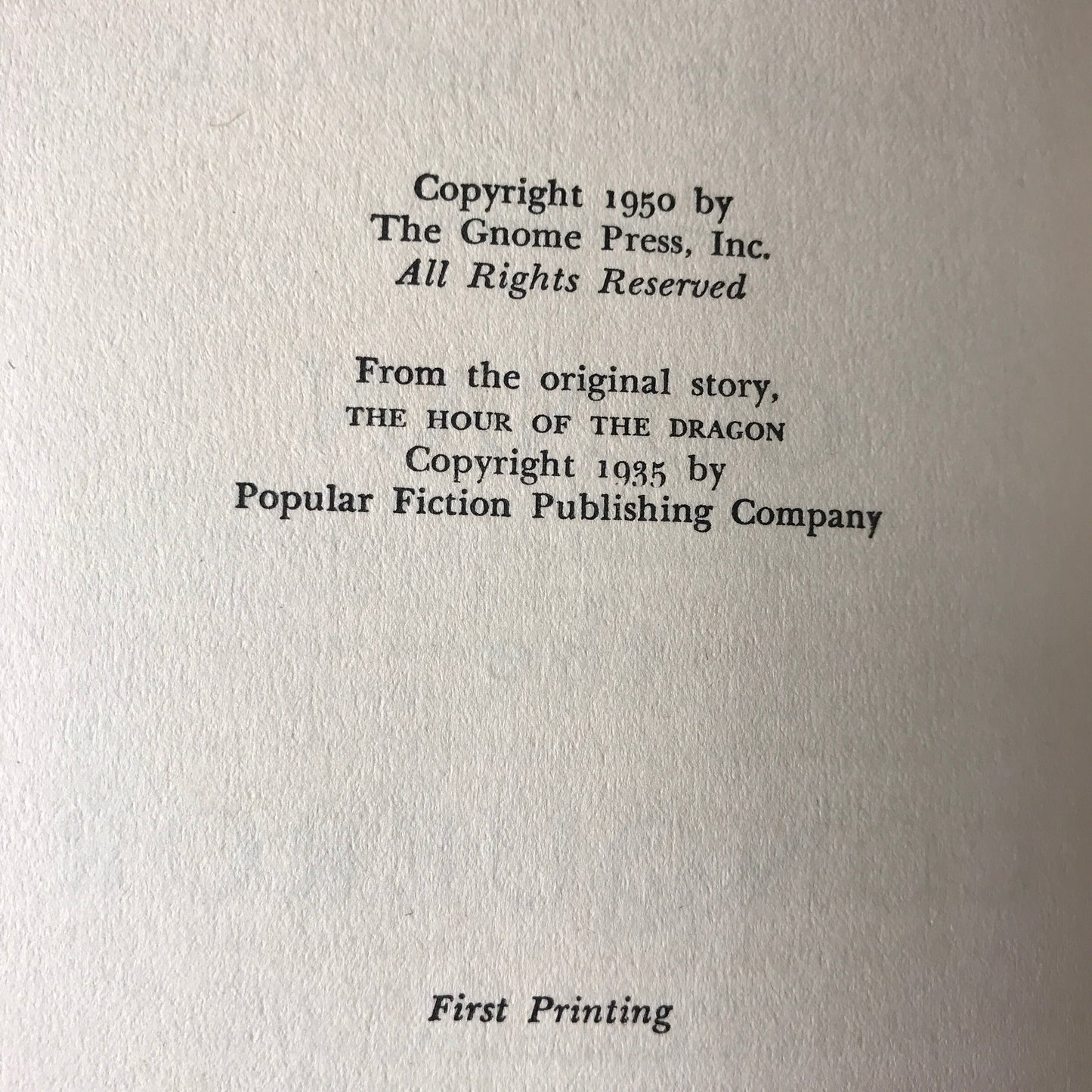 Conan The Conqueror - Robert E. Howard - First Edition - 1950