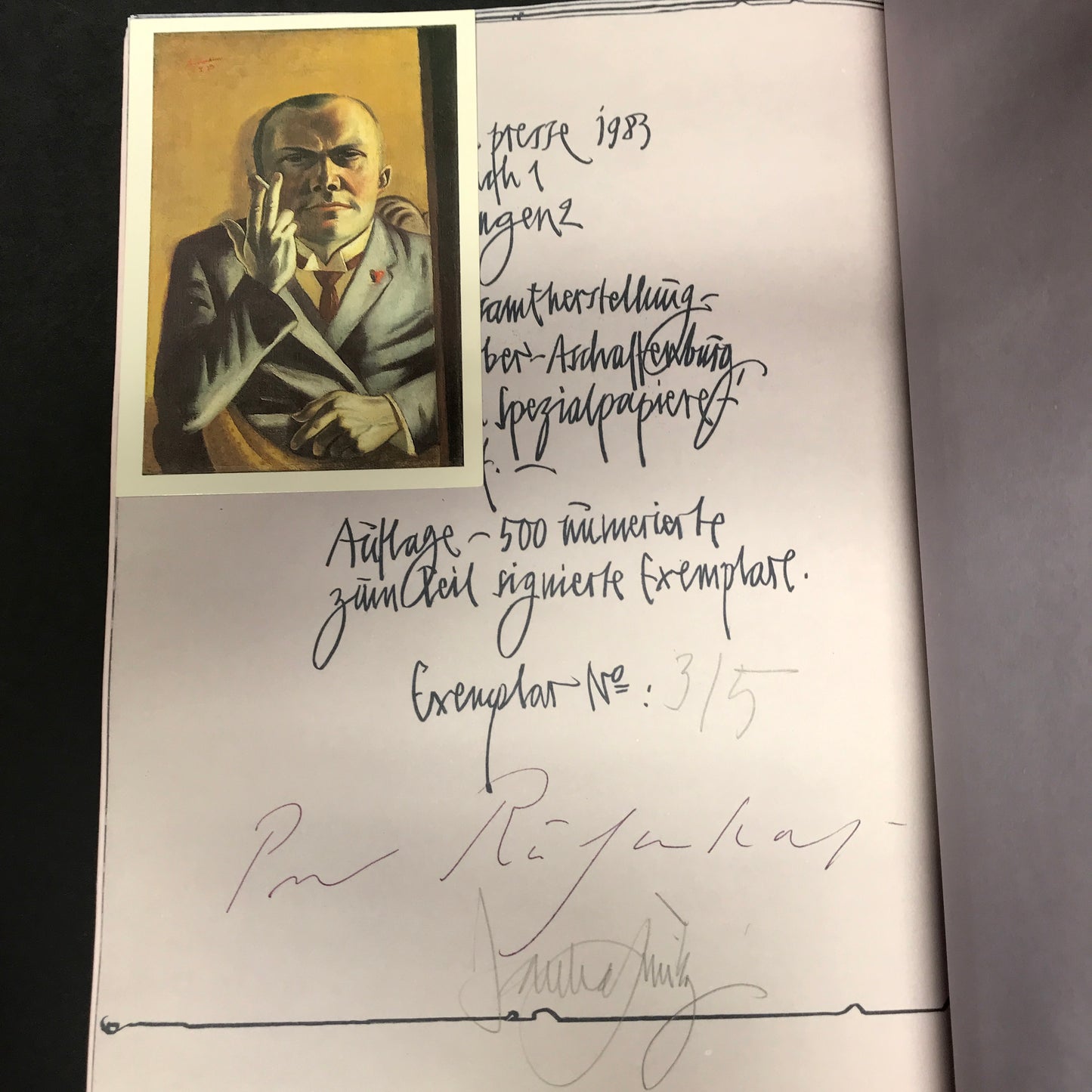 Blaubart Ietzte Reise - "Bluebeard's Last Journey" in German - Peter Ruhmkorf - Signed - #3/5 with card - 1983