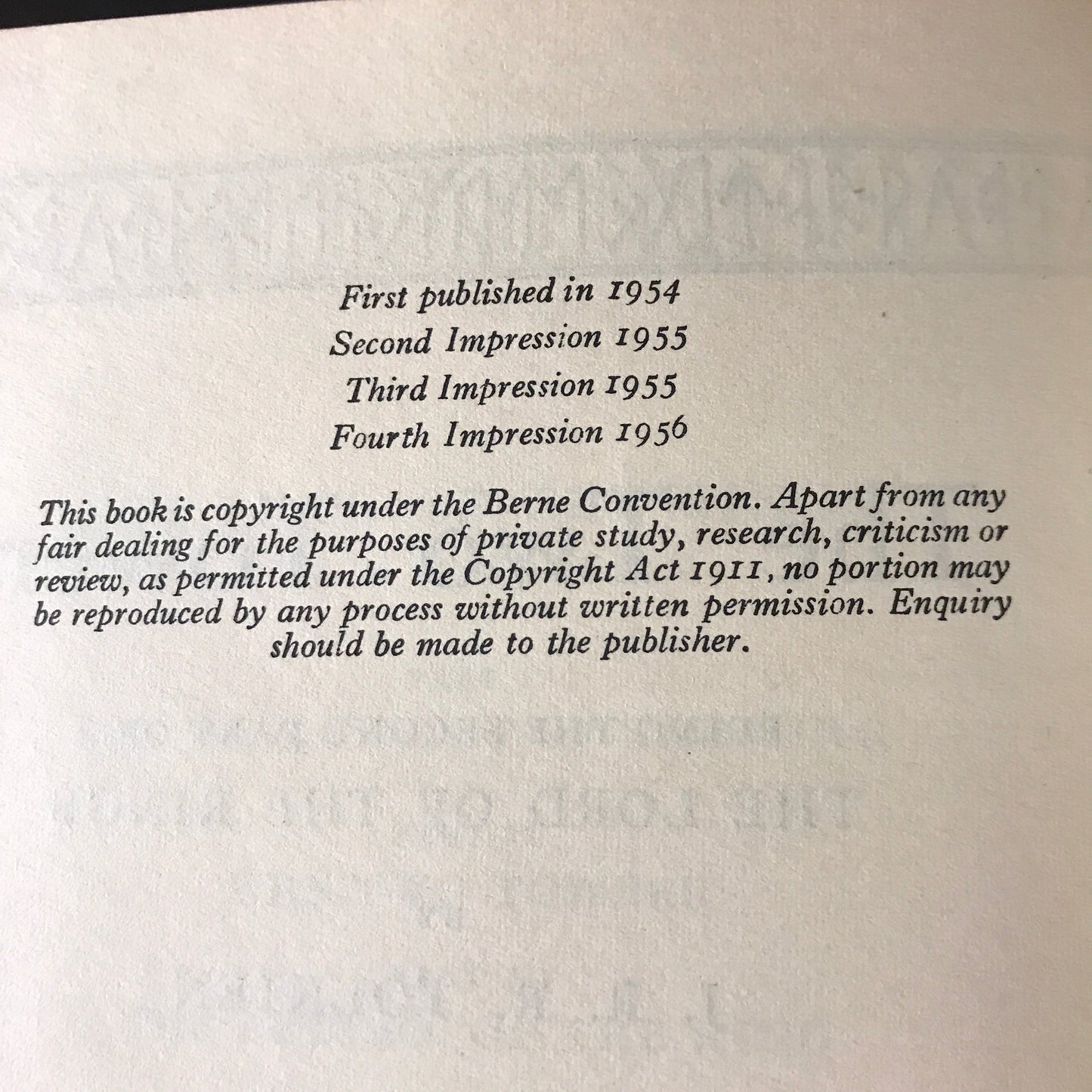 The Two Towers - J. R. R. Tolkien - 4th Printing - 1956