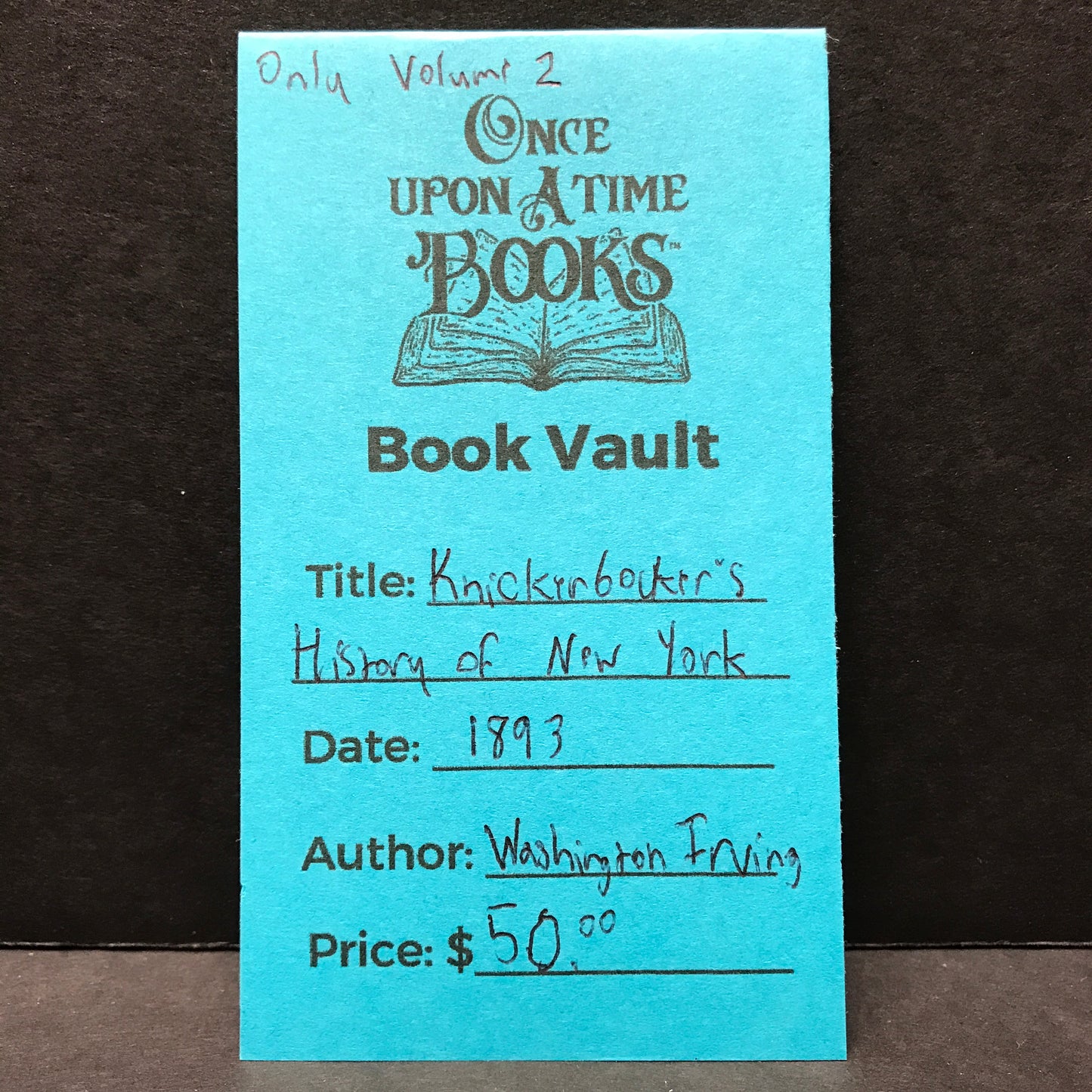 Knickerbocker's History of New York - Volume 2 - Washington Irving - 1893