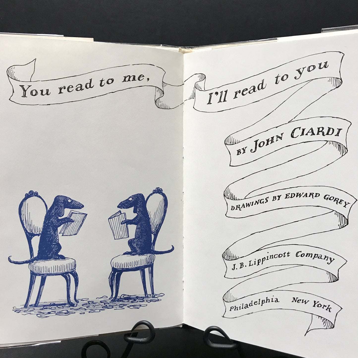 You Read to Me I’ll Read to You - John Ciardi - Illustrations by Edward Gorey - Signed by Ciardi - 1962