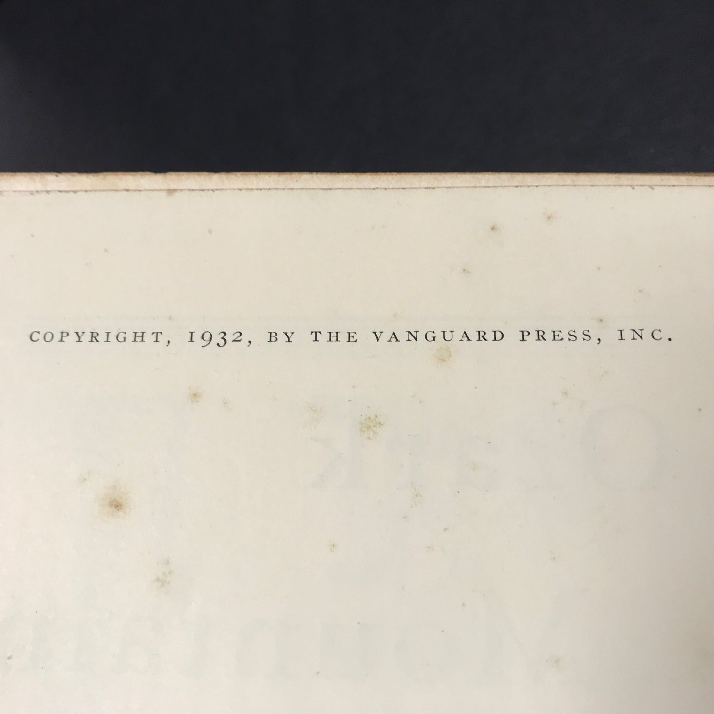 Ozark Mountain Folks - Vance Randolph - First Edition - 1932