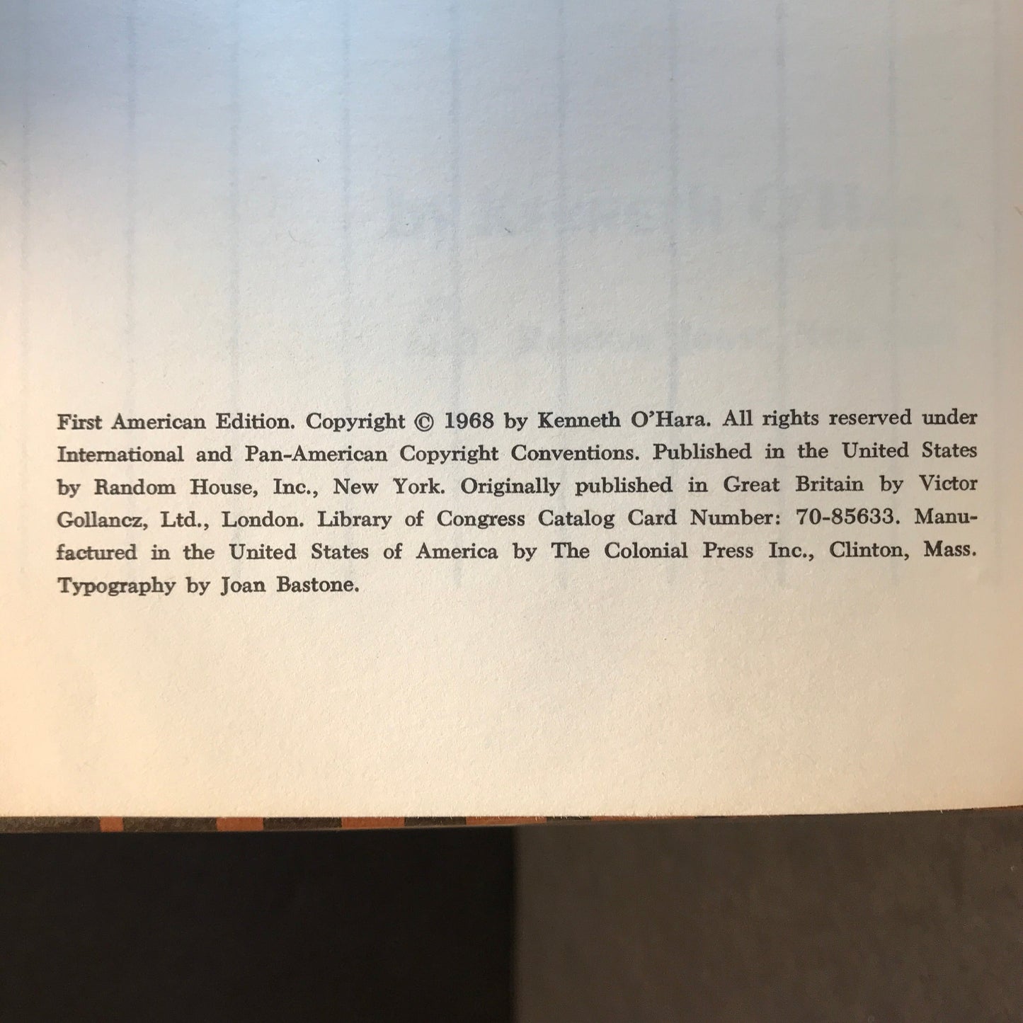 The Birdcage - Kenneth O'Hara - 1968