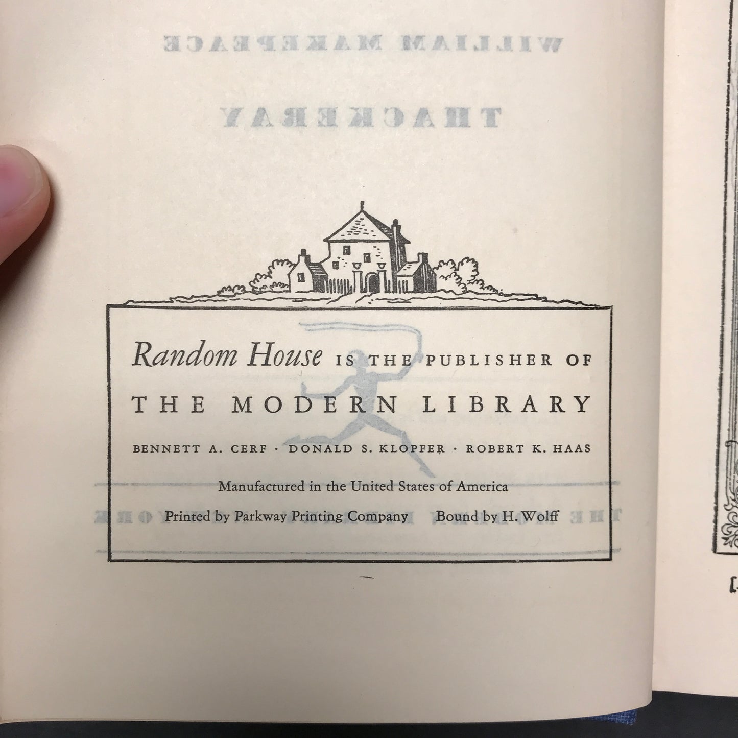 Vanity Fair - William Makepeace Thackeray - Modern Library - 1933