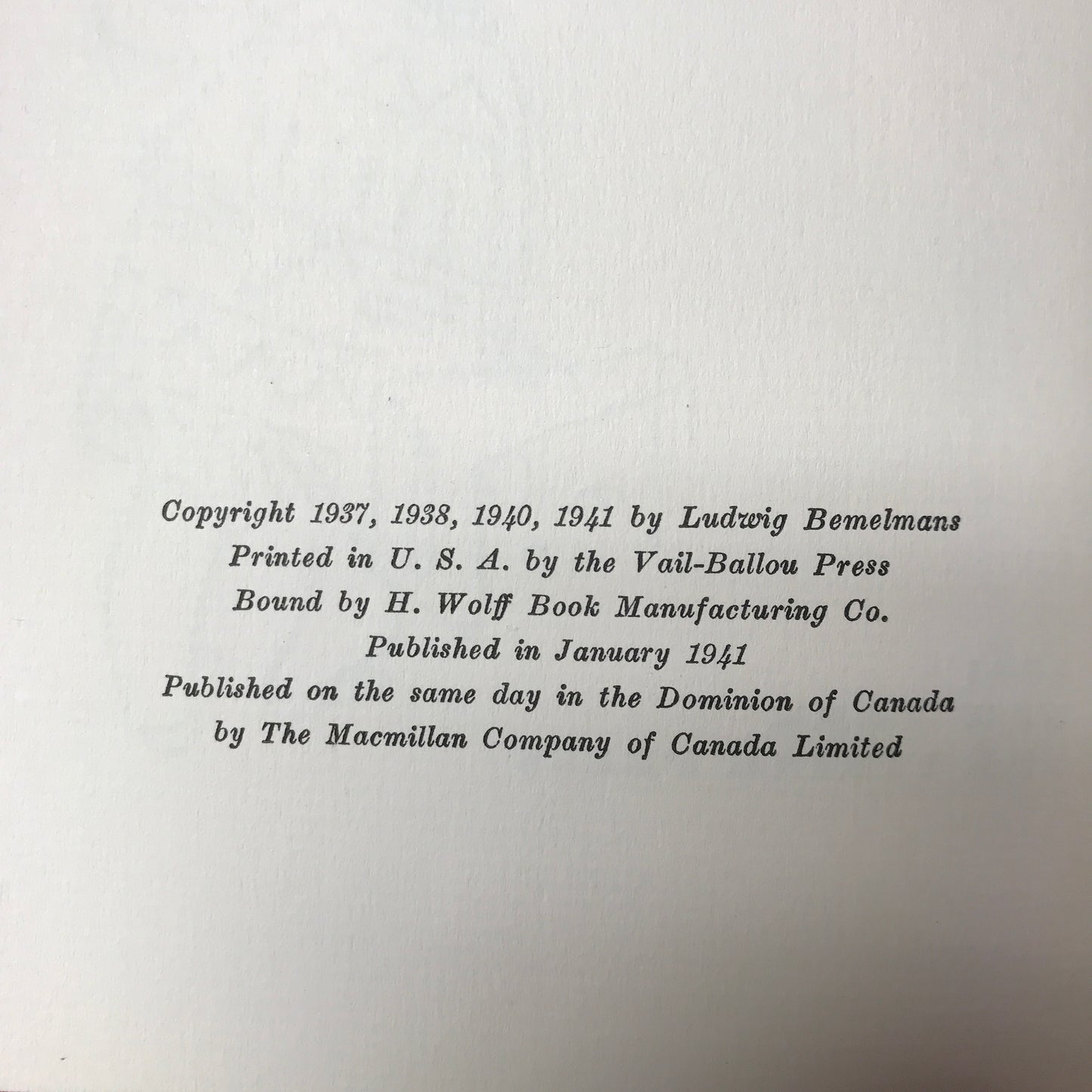 The Donkey Inside - L. Bemelmans - Signed w/ Drawing - 1st Edition - #140/175 - Very Scarce - 1941