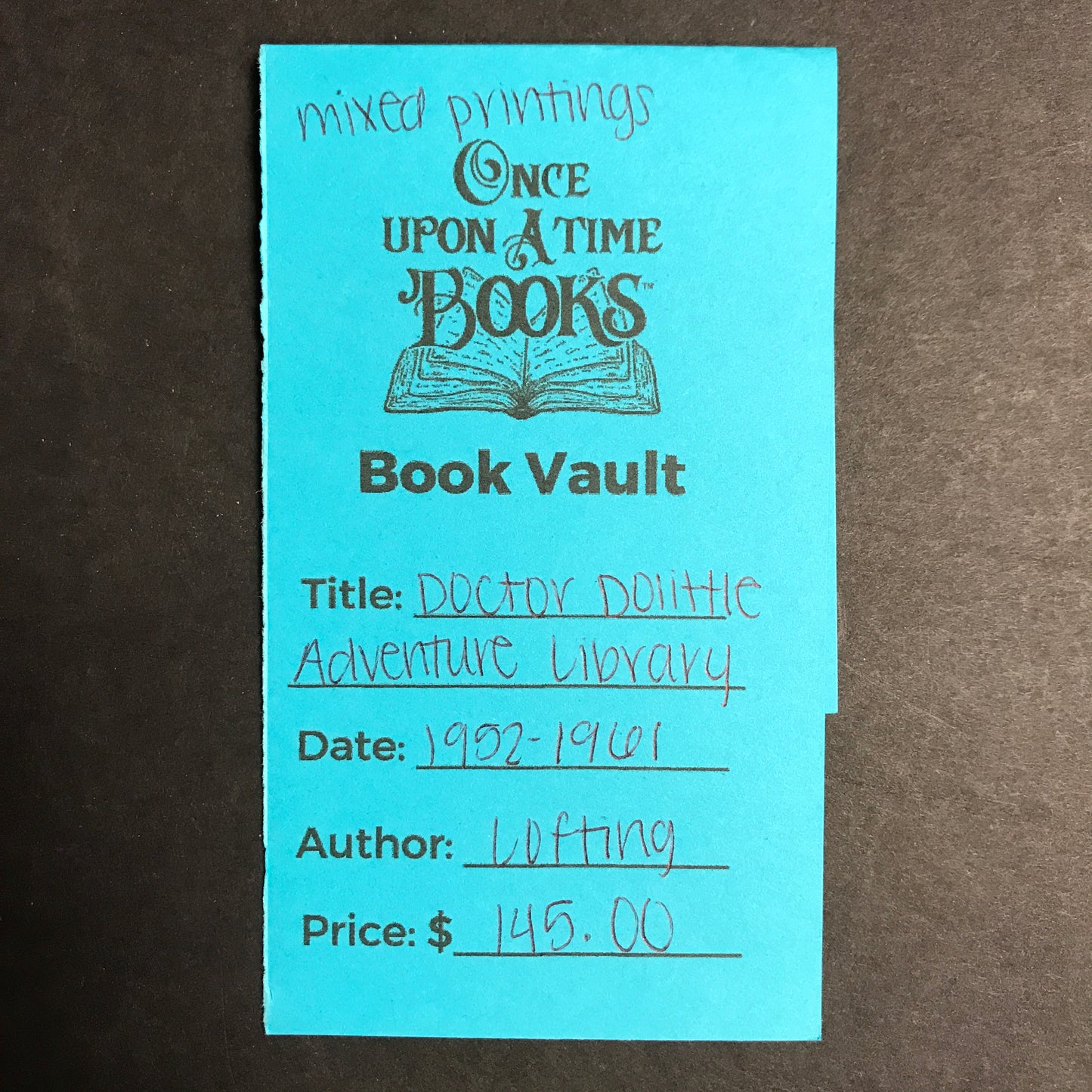 Doctor Dolittle Adventure Library - Hugh Lofting - Mixed Printings - 1952-1961