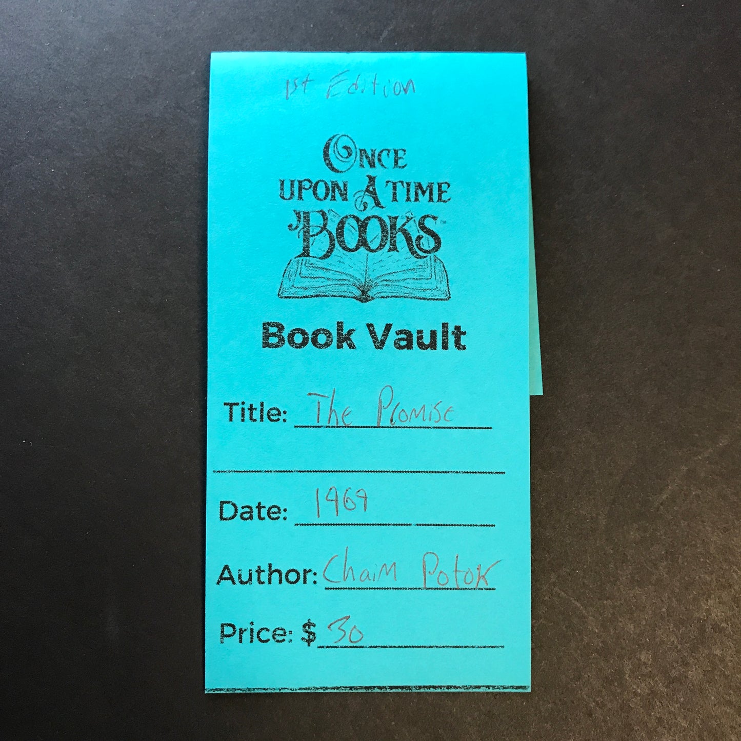 The Promise - Chaim Potok - 1st Edition - 1969