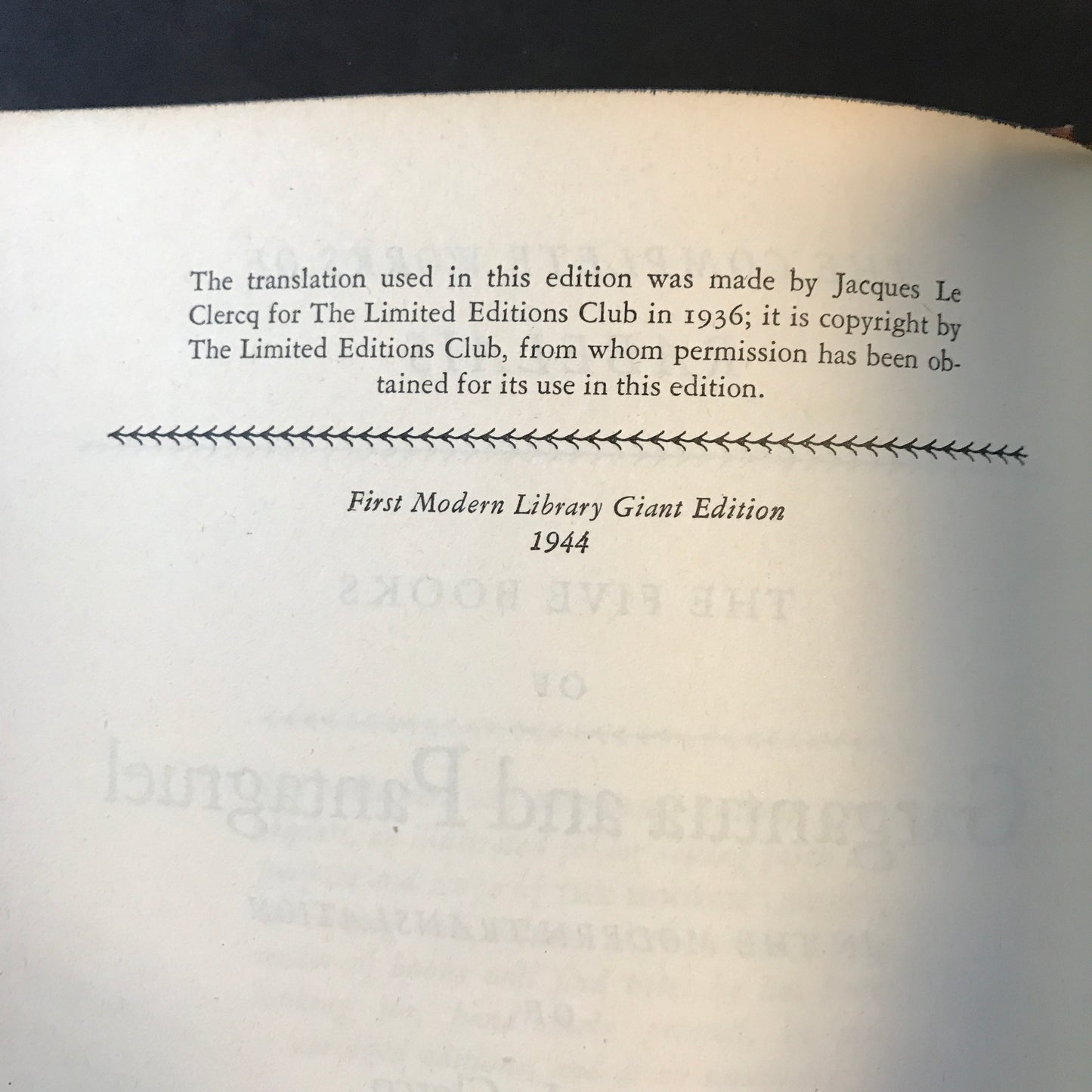 The Complete Works of Rabelais - Jacques Le Clercq - 1st Thus - 1944