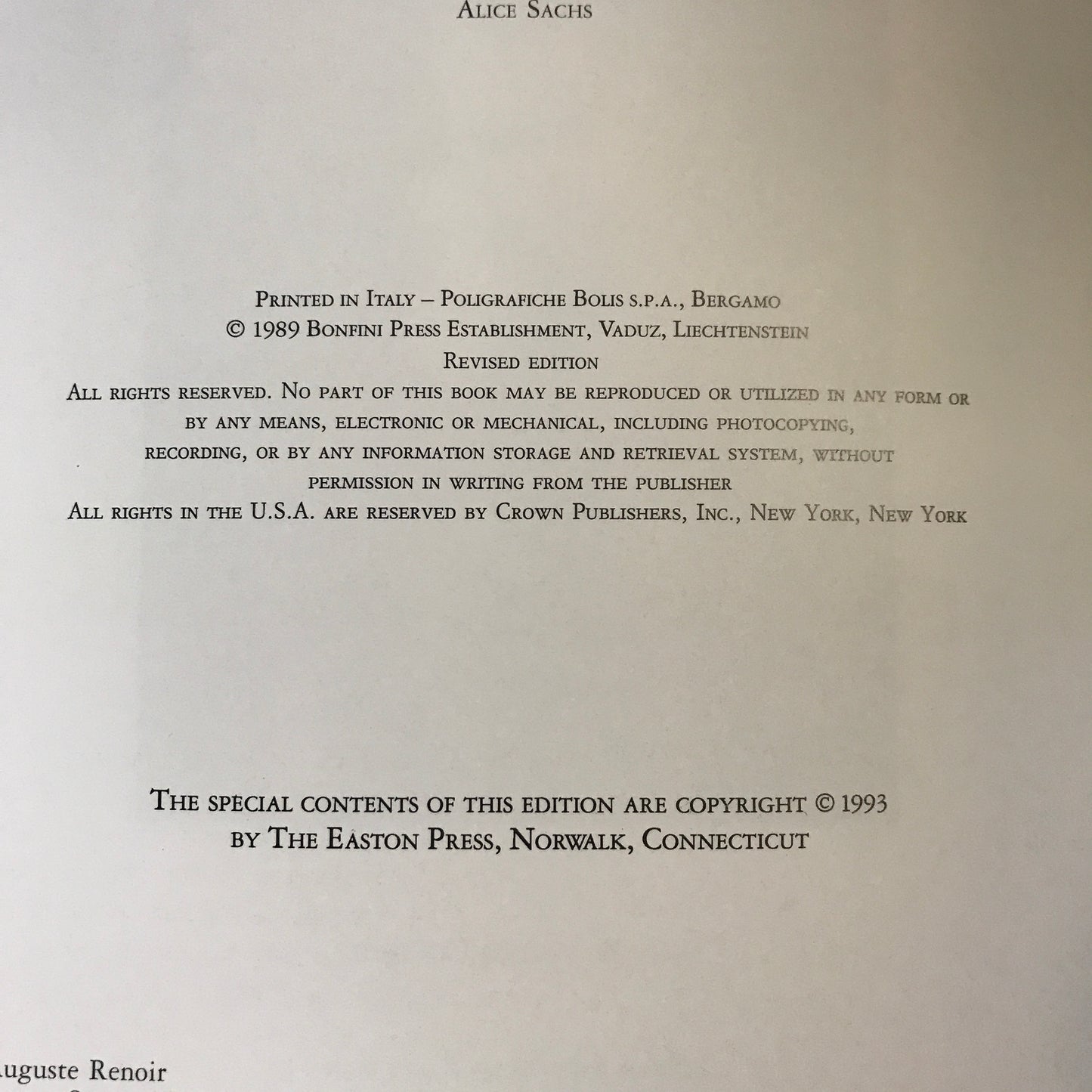 Sisley - Raymond Cogniat - Easton Press - 1993