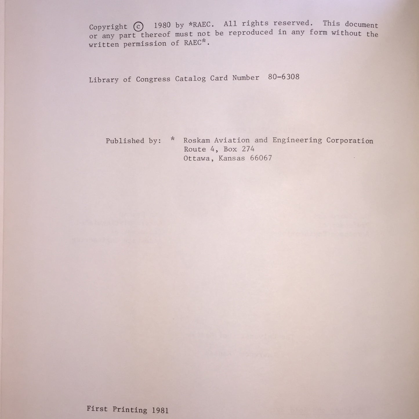 Airplane Aerodynamics and Performance - Chuan-Tau Edward Lan and Jan Roskam - First Edition - 1981