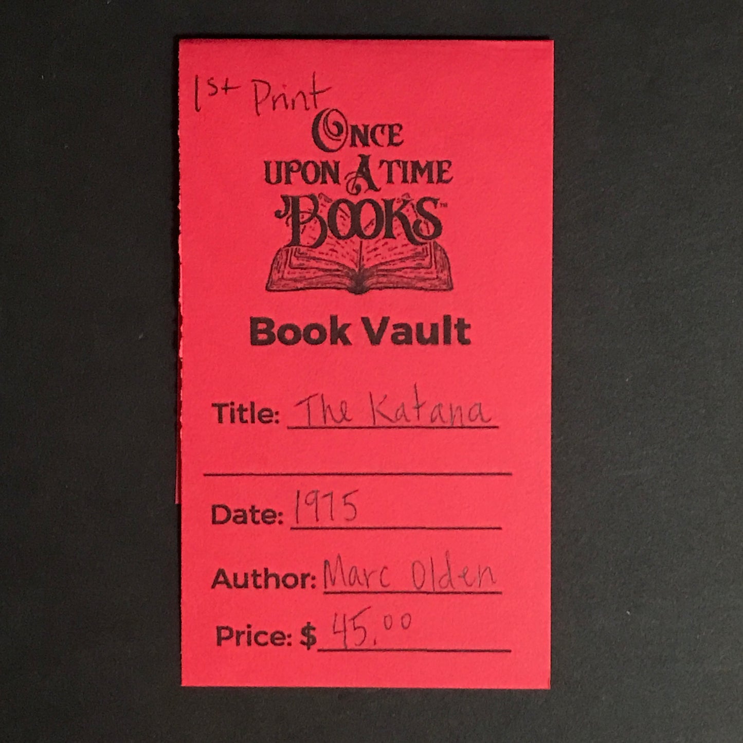 The Katana - Marc Olden - 1st Print - 1975