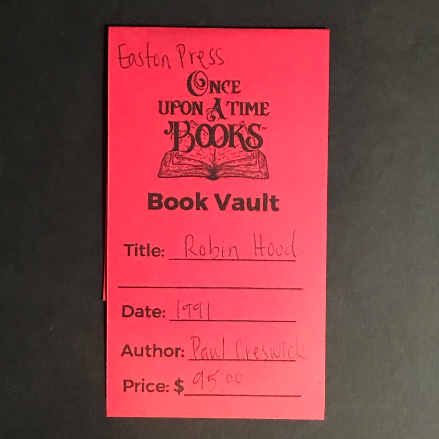 Robin Hood - Paul Creswick - Easton Press - 1991