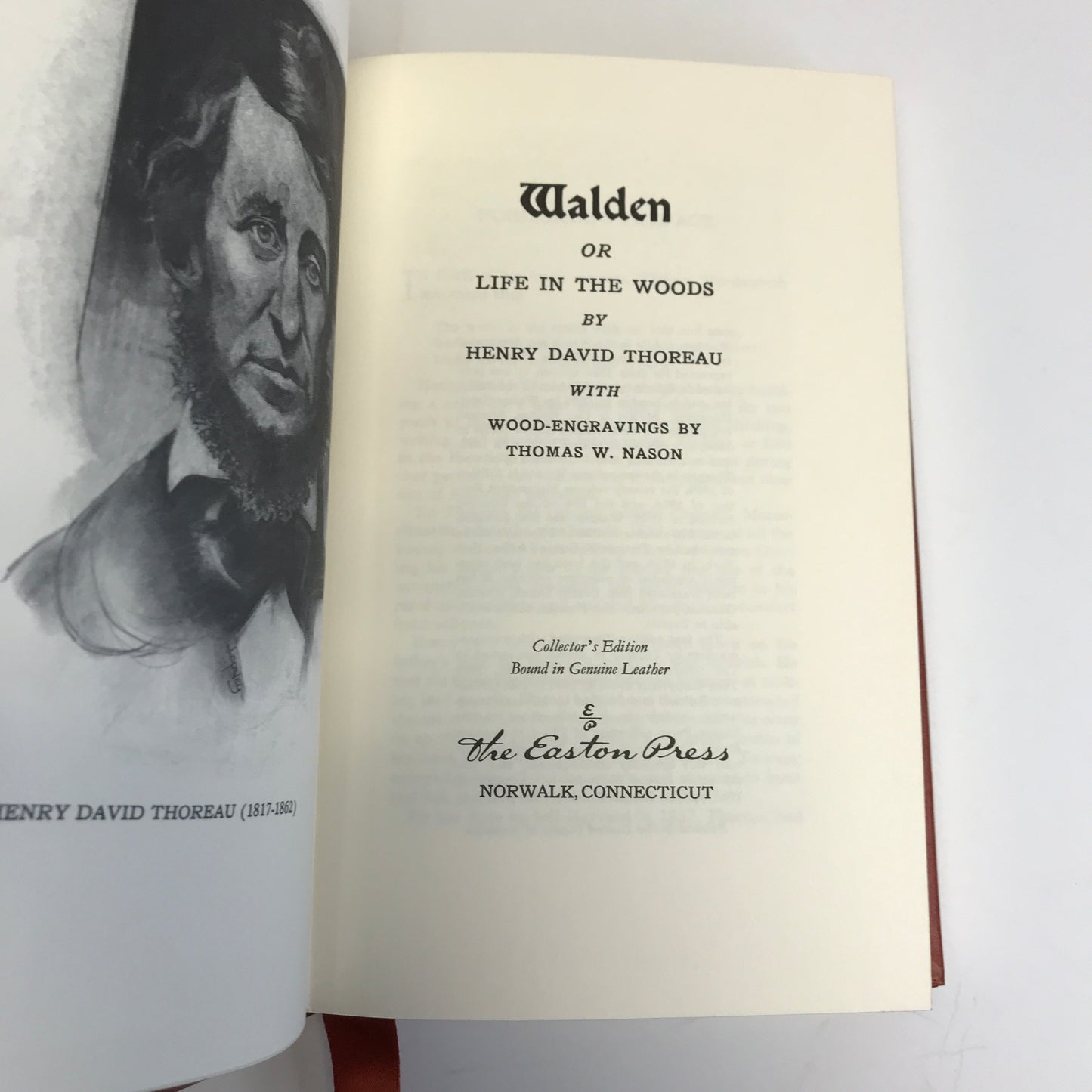 Walden - Henry David Thoreau - Easton Press Book - 1981