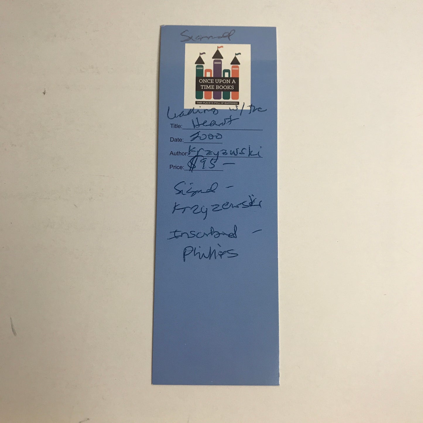 Leading with the Heart - Mike Krzyzewski and Donald T. Phillips - Signed by Krzyzewski - Inscribed by Phillips - Scarce - 2000