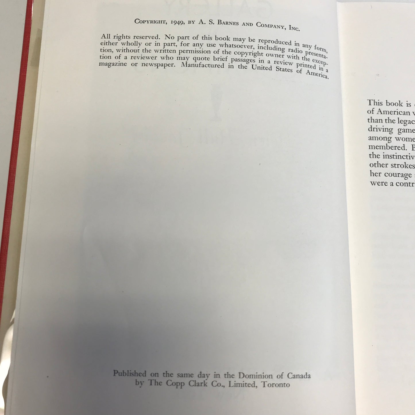 Gallery of Champions - Helen Hull Jacobs - 1949