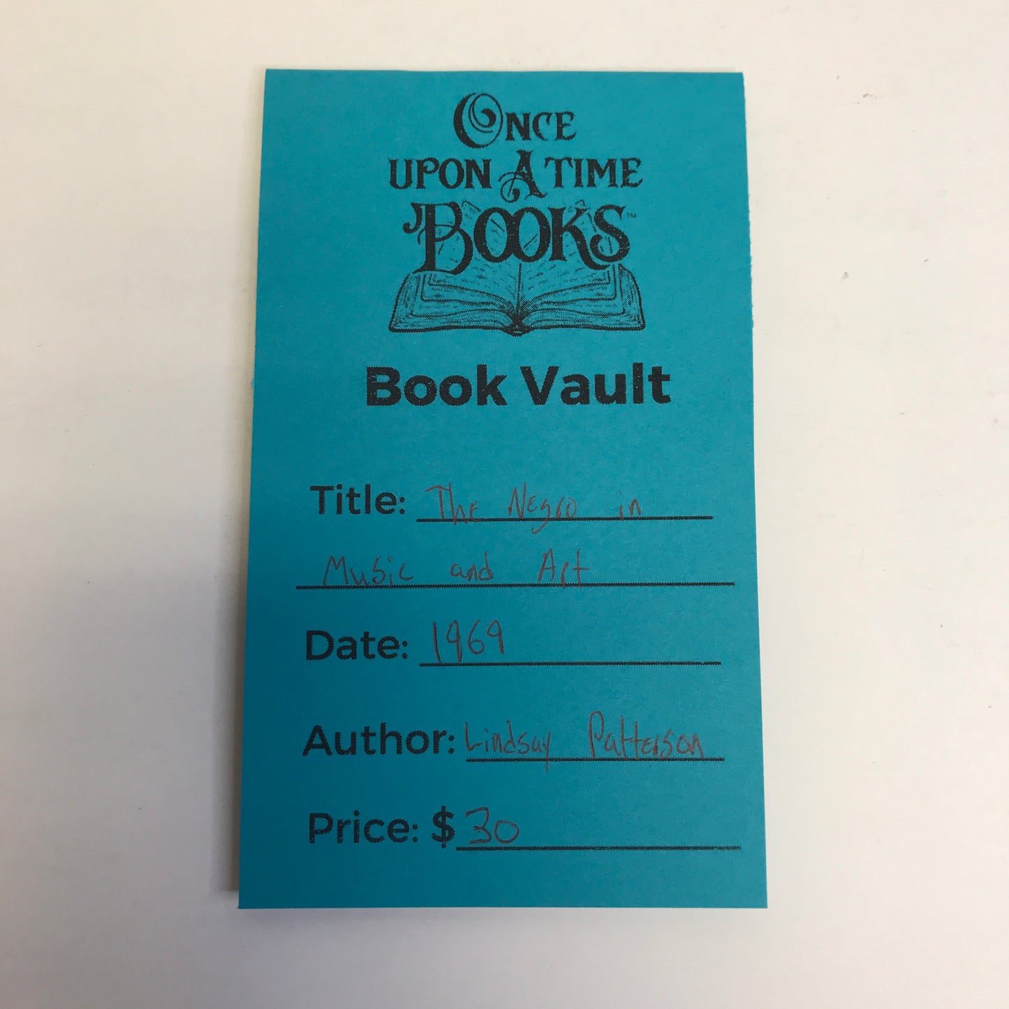 The Negro in Music and Art - Lindsey Patterson - 1969