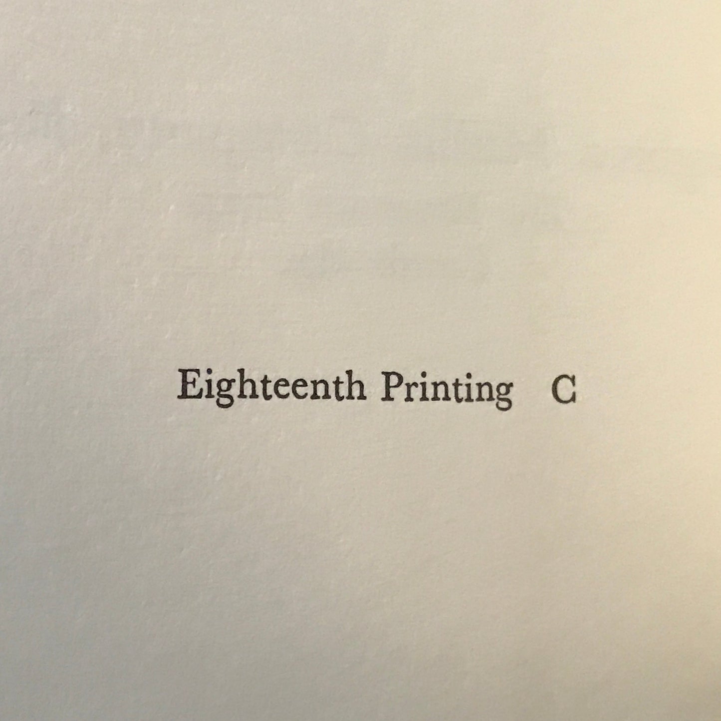 The Hobbit - J. R. R. Tolkien - 18th Print - 1966