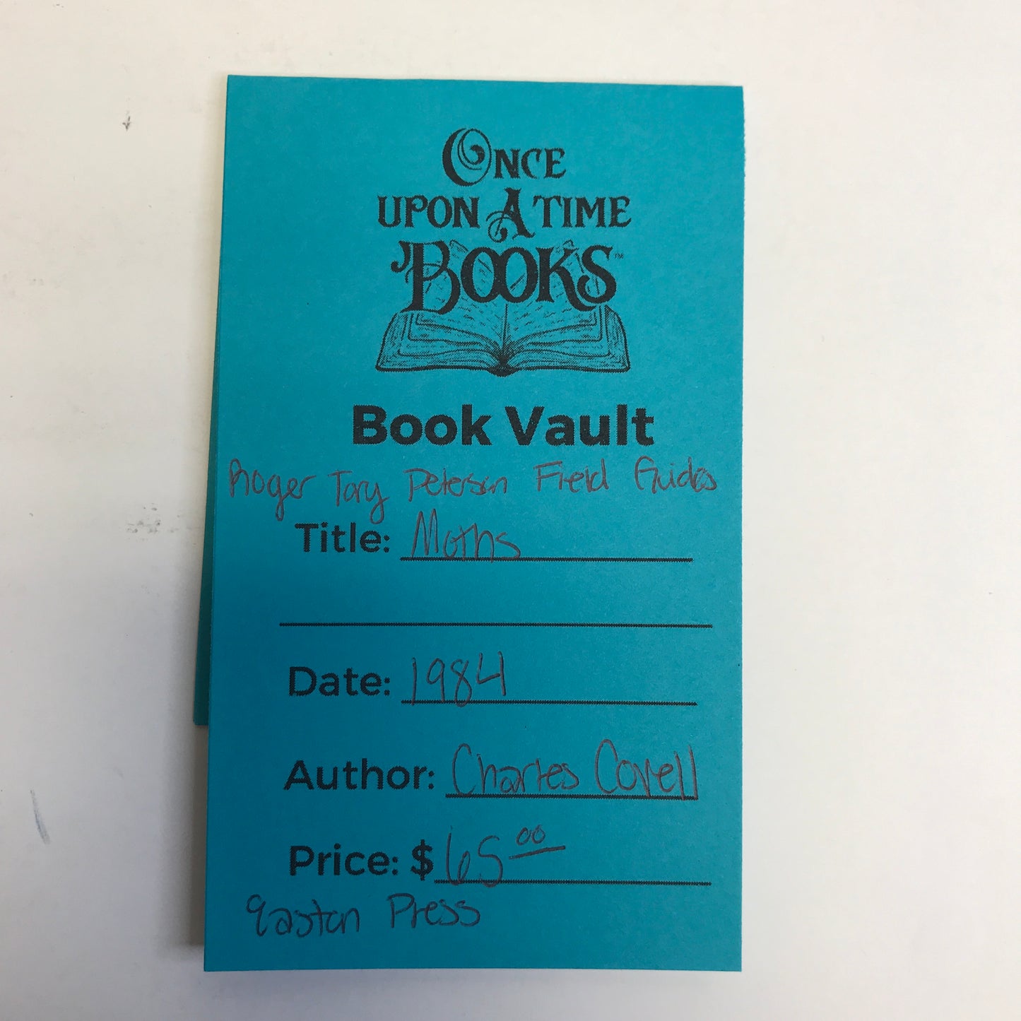 Moths - Charles V. Covell Jr. - Roger Terry Peterson Field Guides - Easton Press - 1984