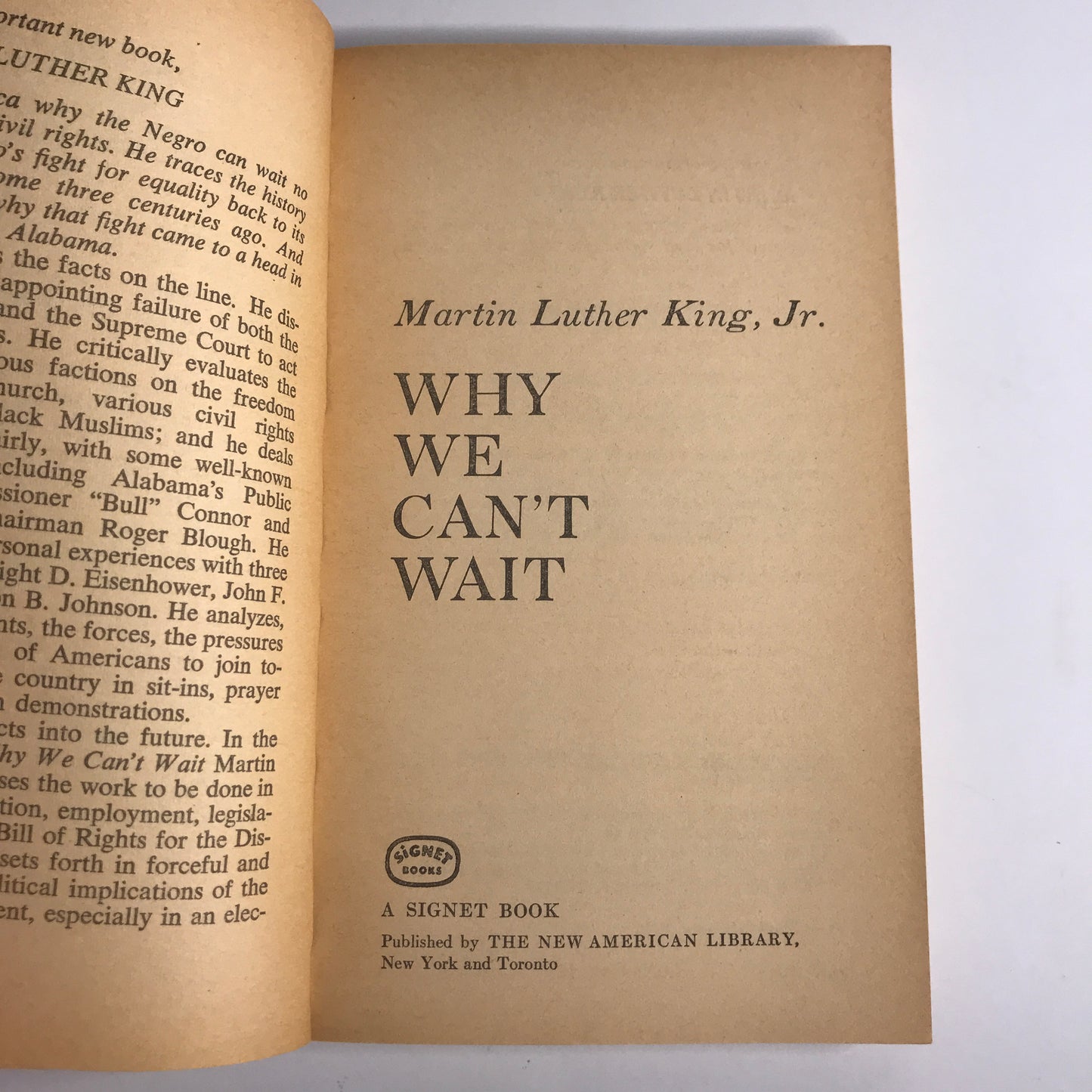 Why We Can't Wait - Martin Luther King, Jr. - 1964