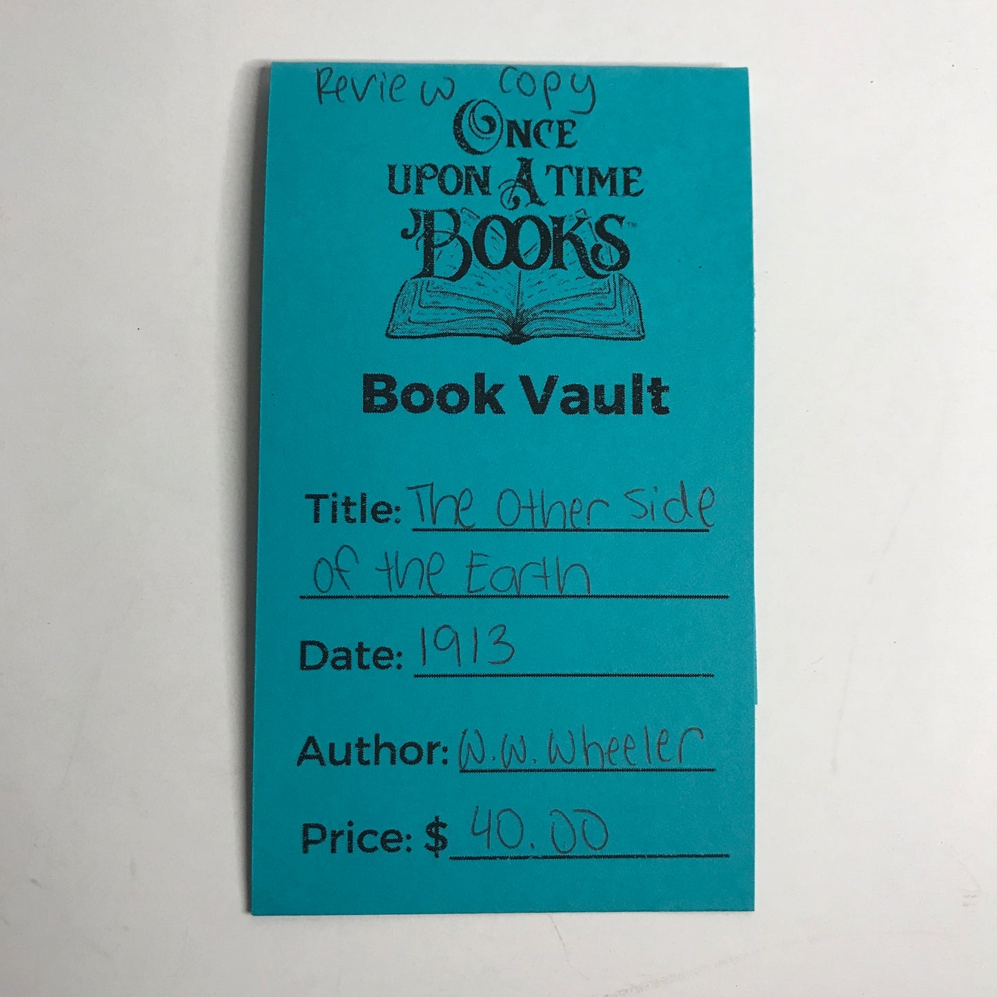 The Other Side of the Earth - W. W. Wheeler - Review Only - 1913