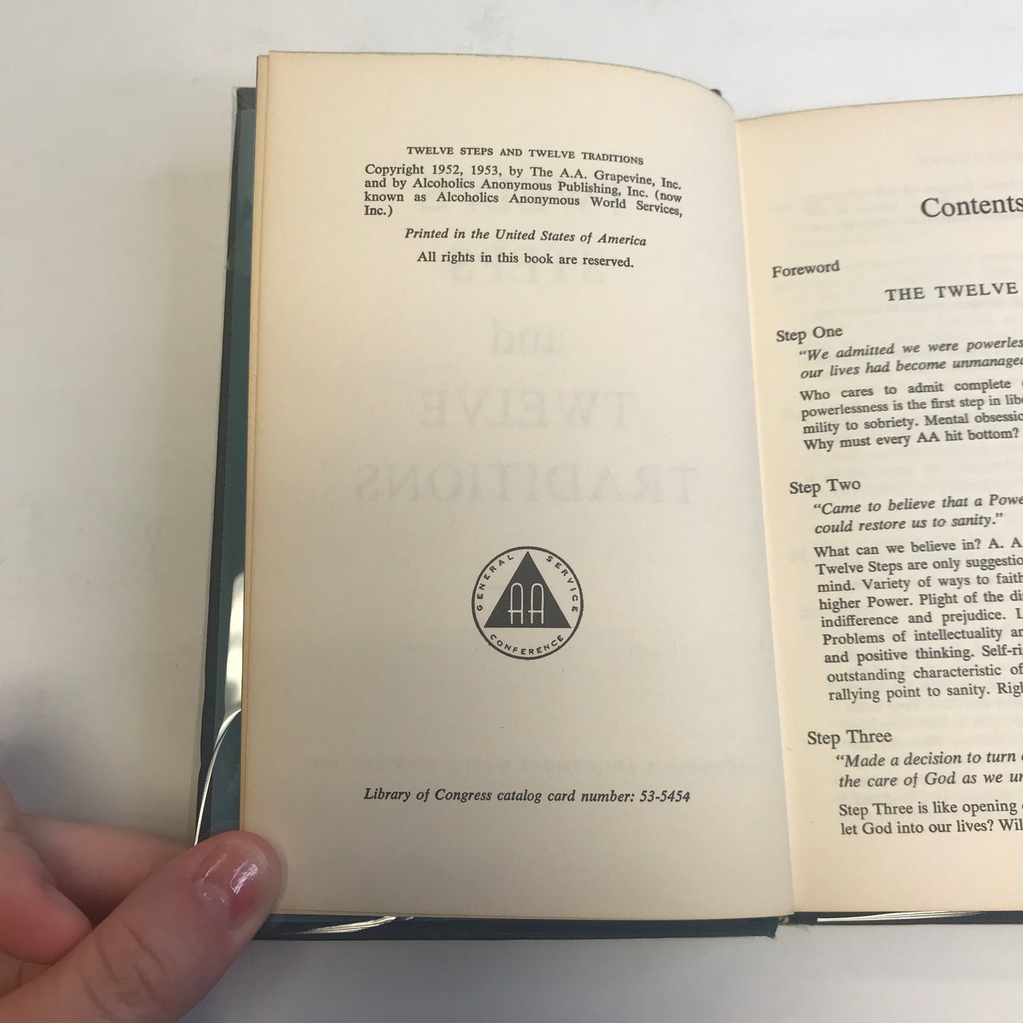 Twelve Steps and Twelve Traditions - A. A. - Early Print - 1953