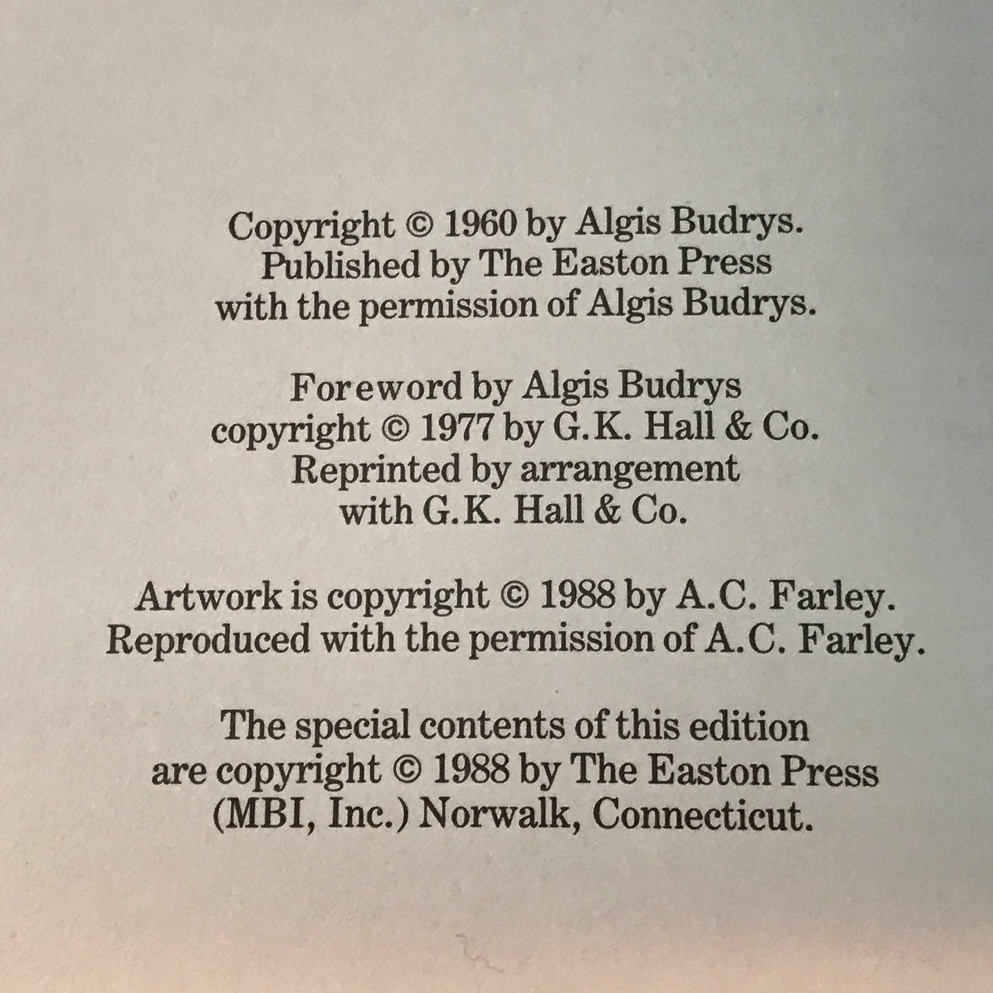 Rogue Moon - Algis Budrys - Easton Press - 1988