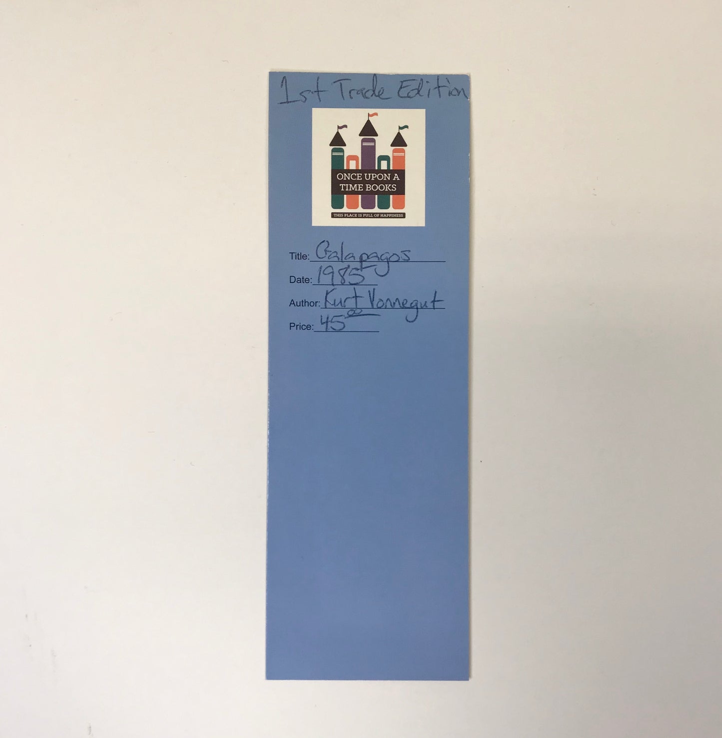 Galapagos - Kurt Vonnegut - First Trade Edition