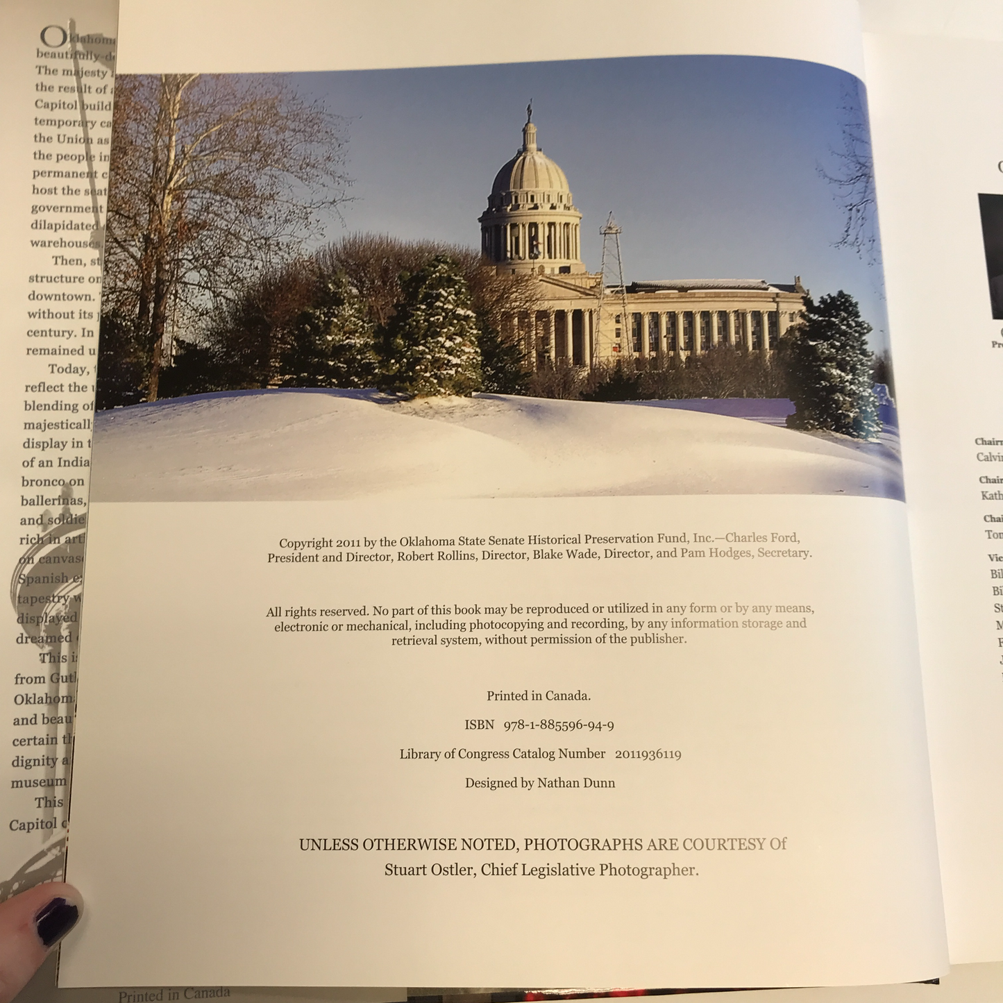 The Oklahoma State Capitol: A History of Our State Government - Charles Ford and Bob Burke - Oklahoma - 2001